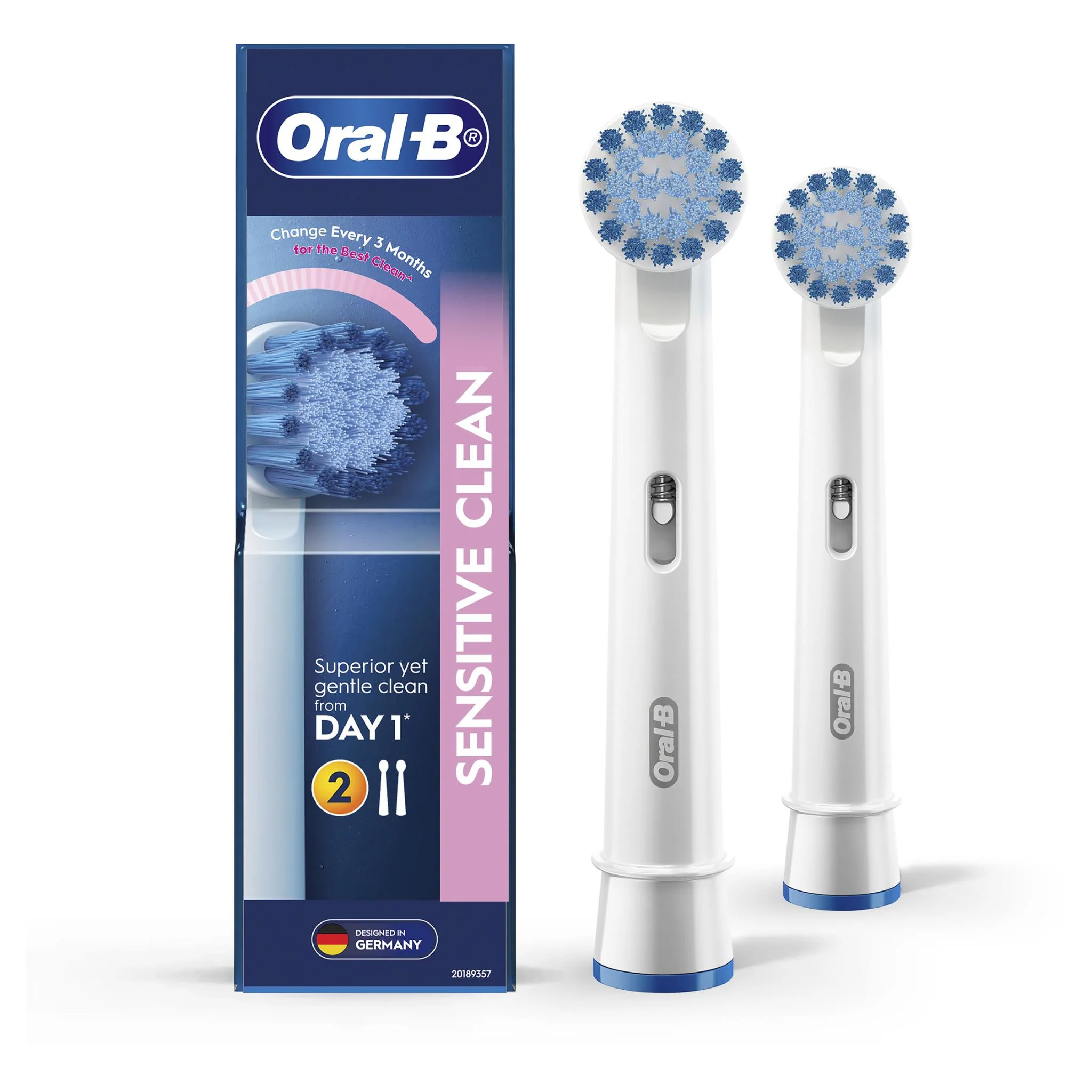 Oral-B Sensitive Gum Care Replacement Brush Heads (2 Pack)