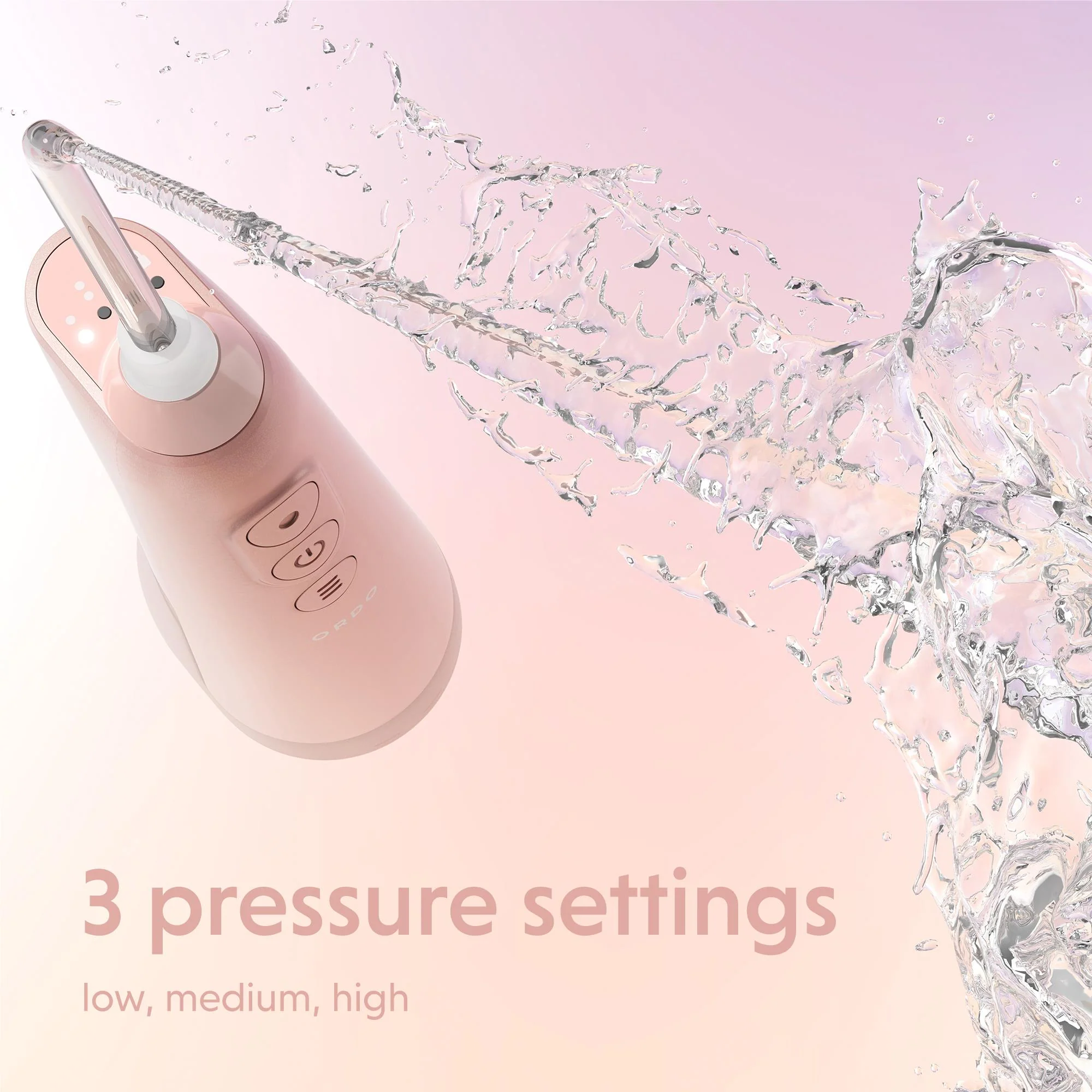 Ordo Hydro Sonic+ Water Flosser (Rose Gold) - Image 3