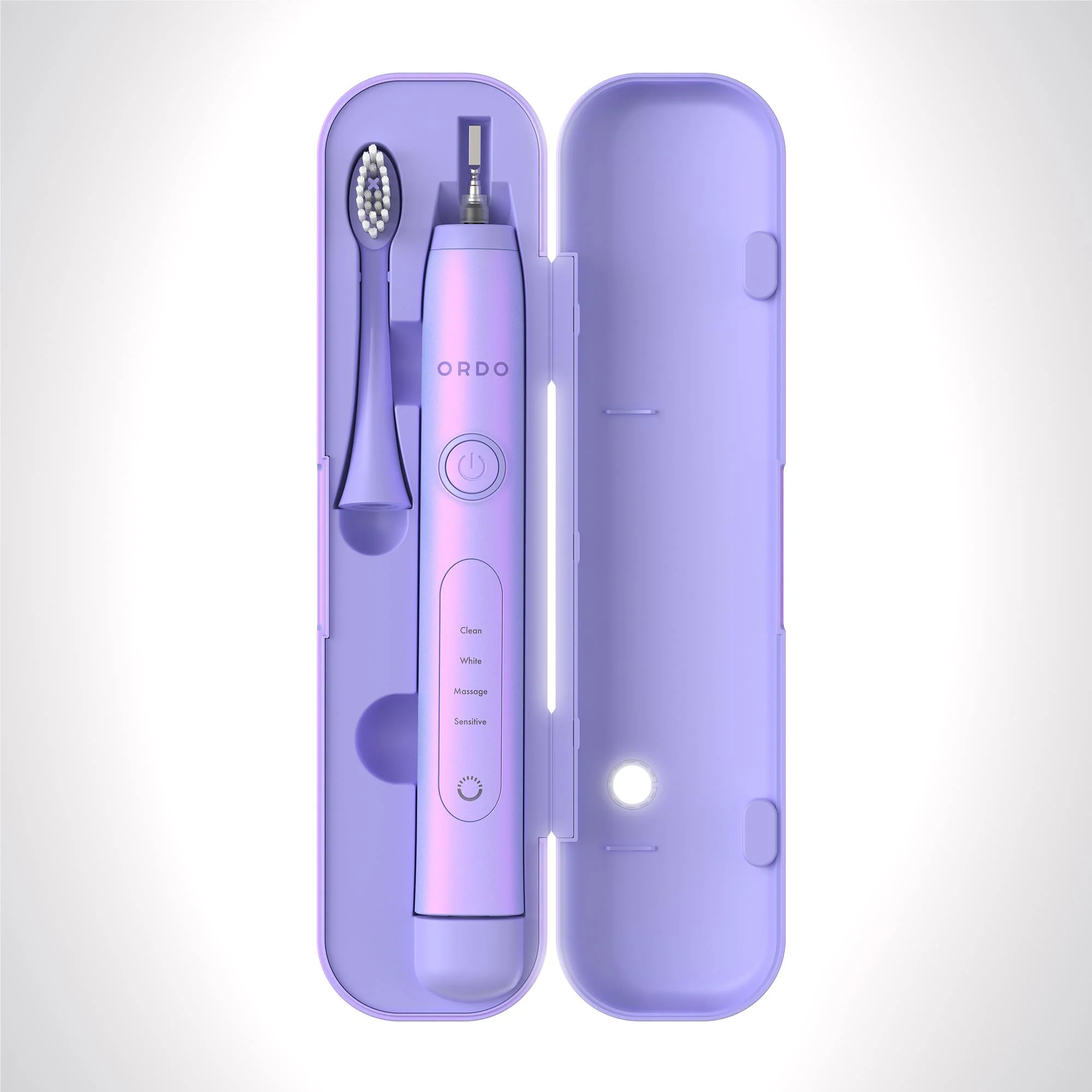 Ordo Sonic+ Electric Toothbrush & Charging Travel Case Bundle (Pearlescent Violet) - Image 7
