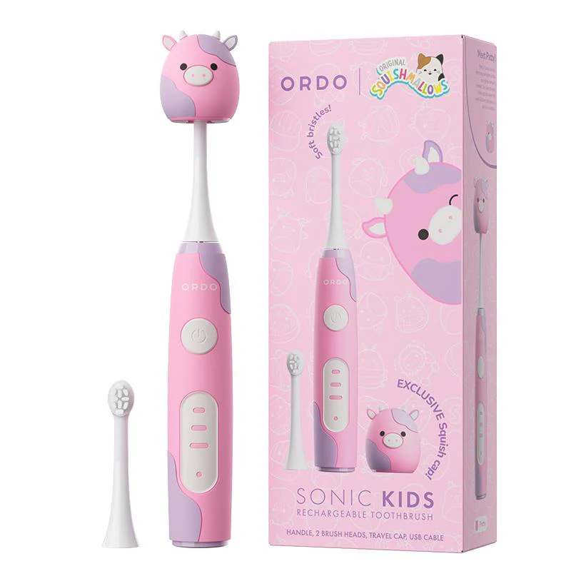 Ordo Sonic Kids Squishmallows Rechargeable Electric Toothbrush (Squish Patty)