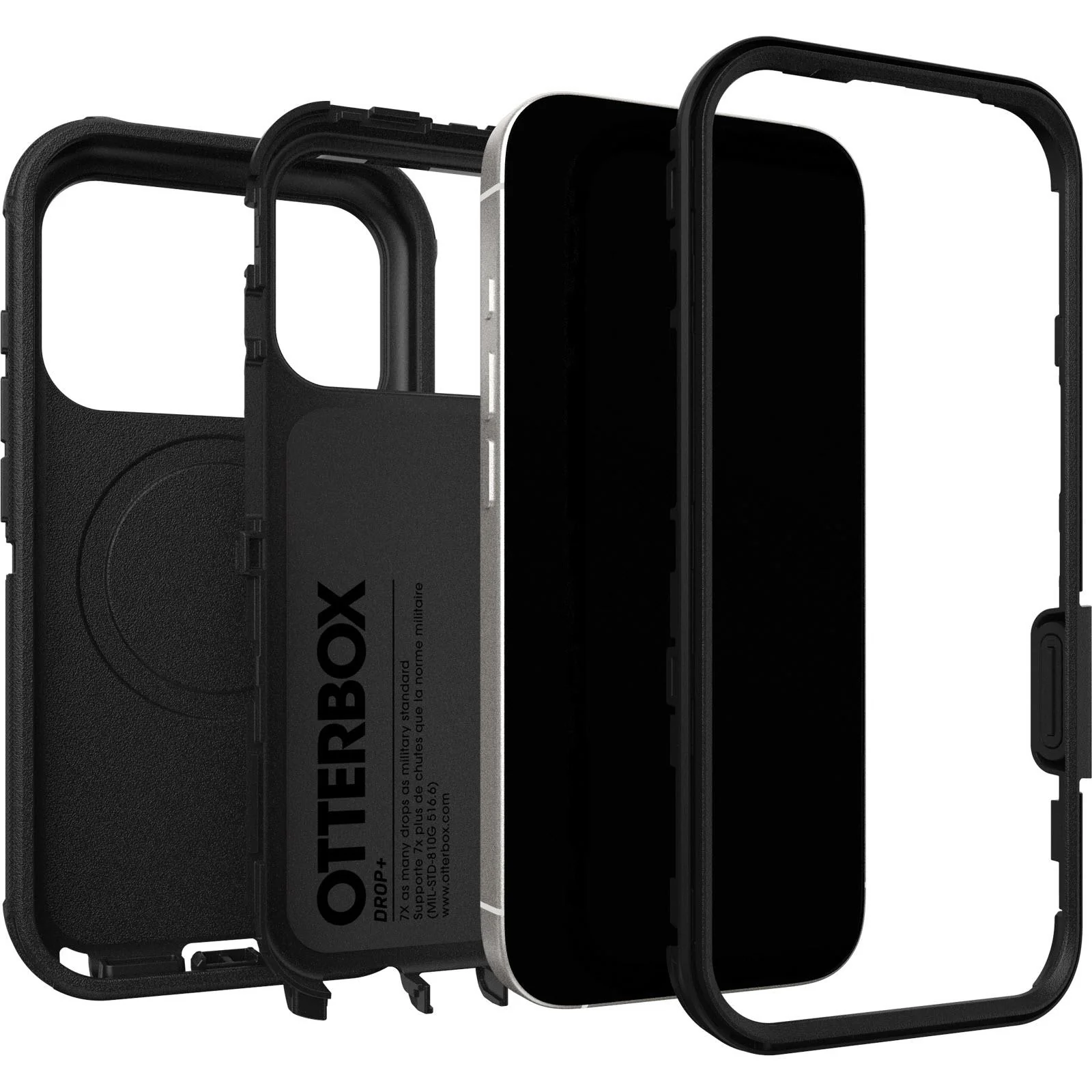 Otterbox Defender Pro MagSafe Case & Cam Control for iPhone 17 Pro (Black) - Image 2