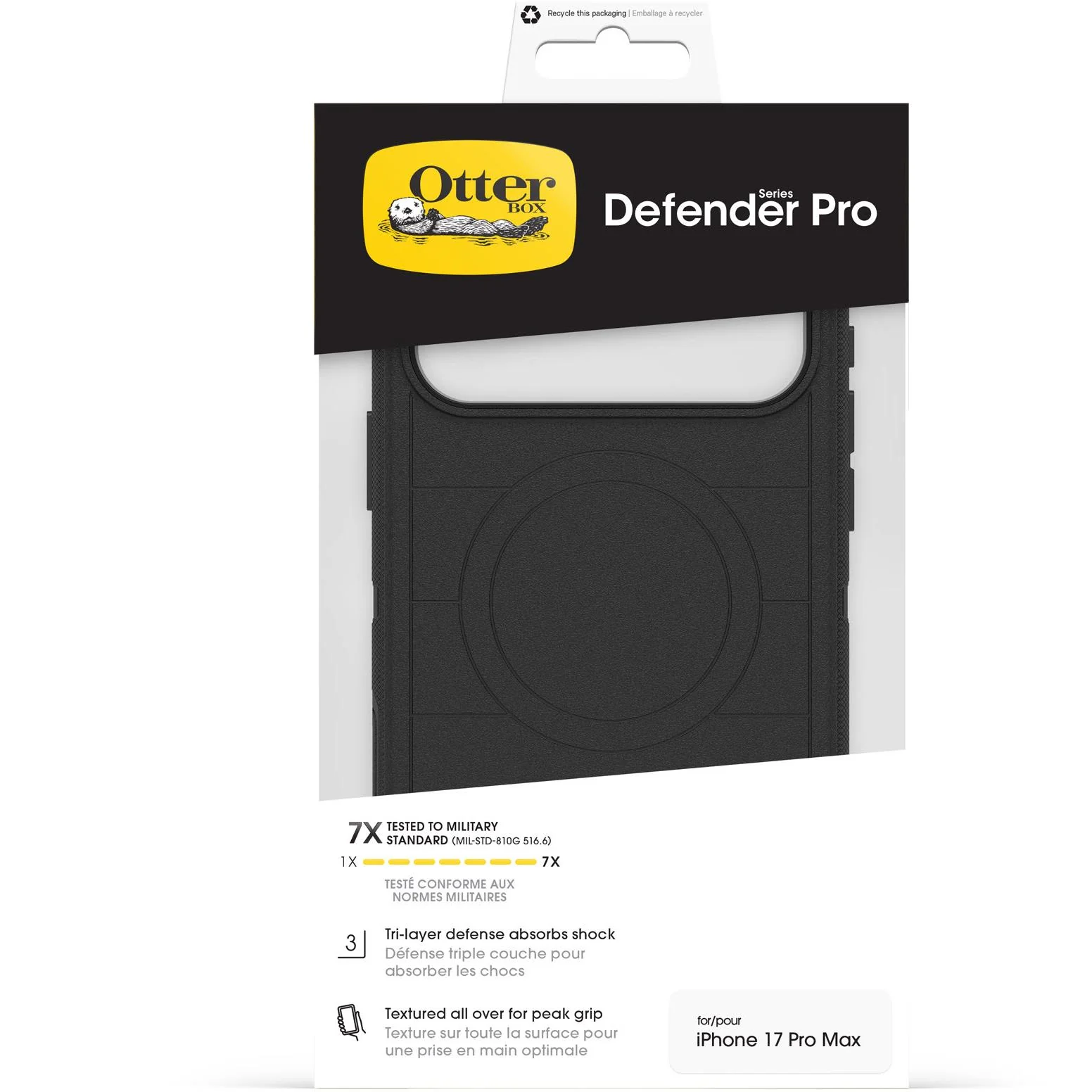 Otterbox Defender Pro MagSafe Case & Cam Control for iPhone 17 Pro Max (Black) - Image 6