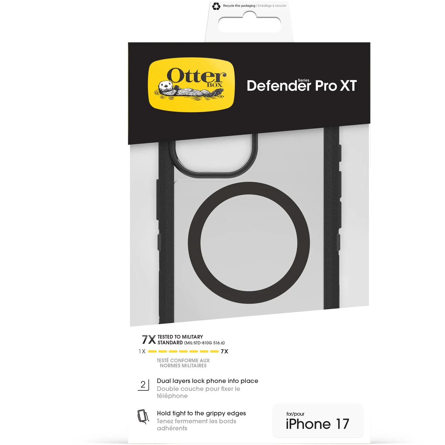 Otterbox Defender XT Pro MagSafe Case & Cam Control for iPhone 17 (Dark Side Black) - Image 6