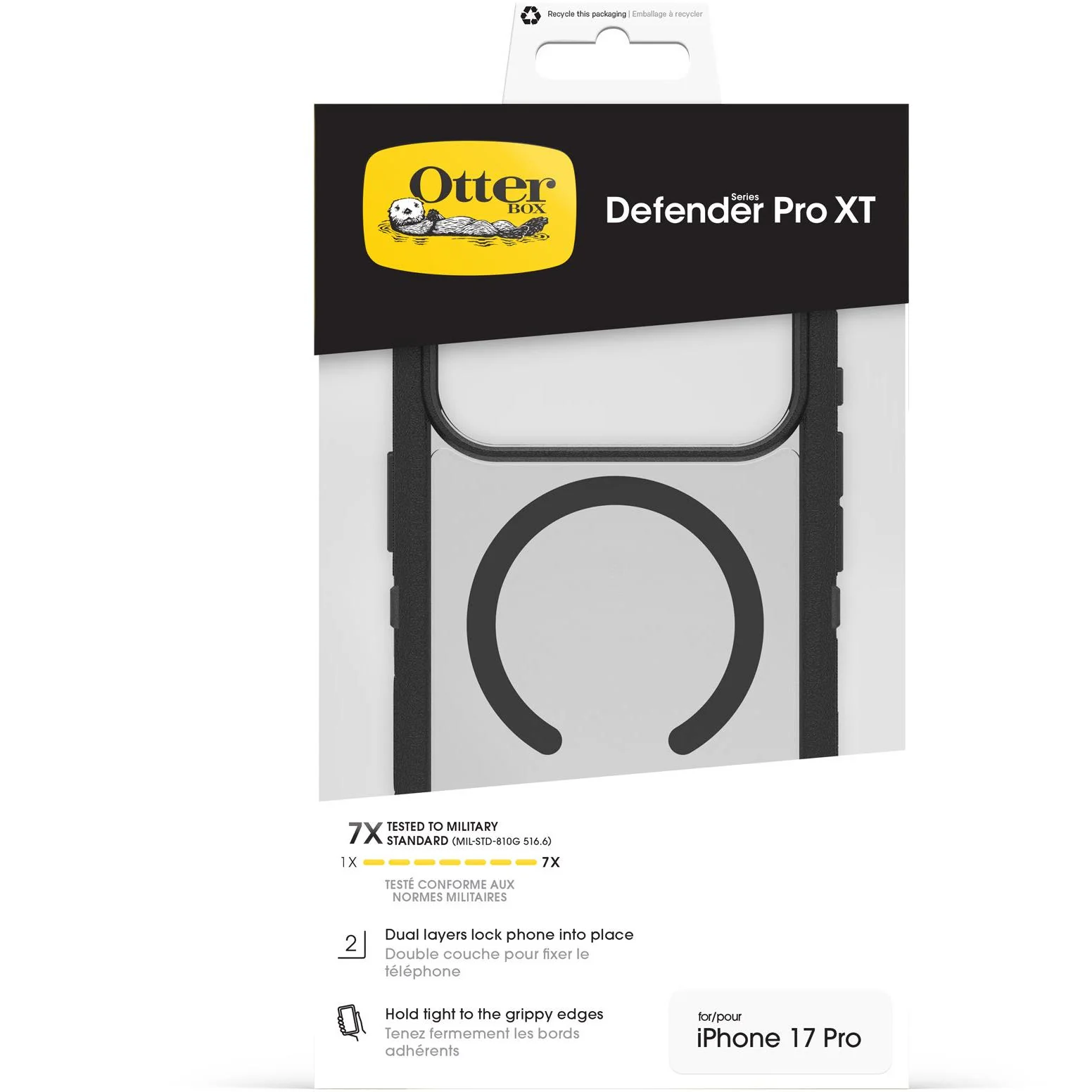 Otterbox Defender XT Pro MagSafe Case & Cam Control for iPhone 17 Pro (Dark Side Black) - Image 6