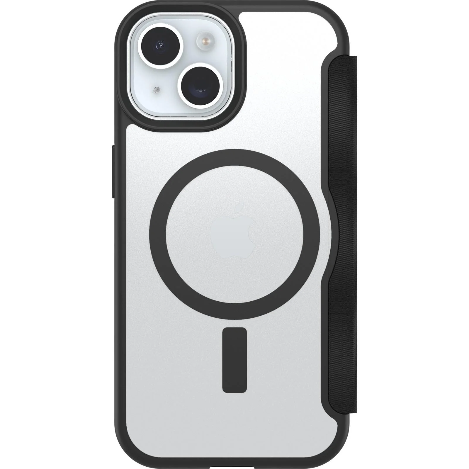 Otterbox React Folio MagSafe Case for iPhone 17e/16e/15/14/13 (Black Crystal) - Image 2