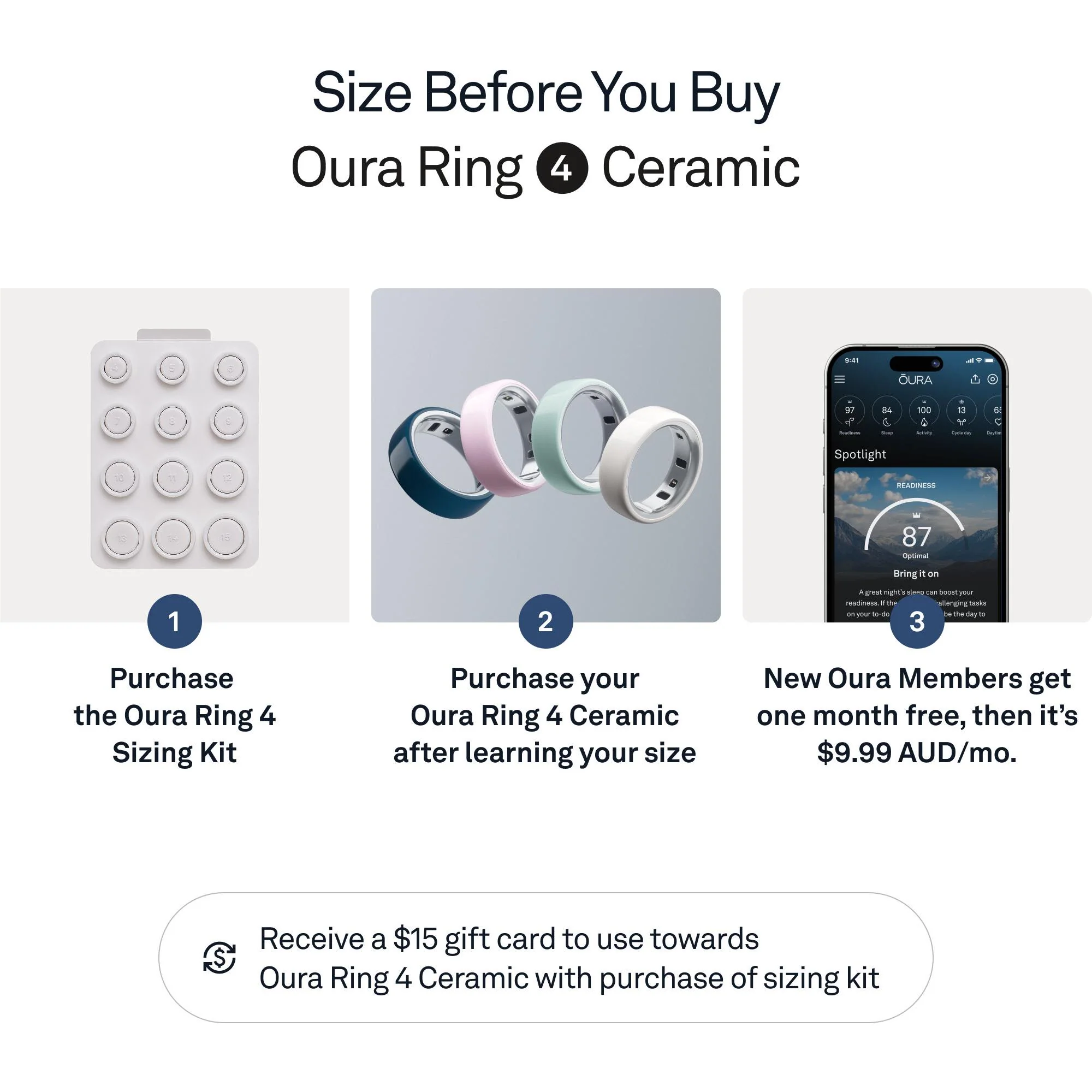 Oura Ring 4 Ceramic [Size 10] (Midnight) - Image 3