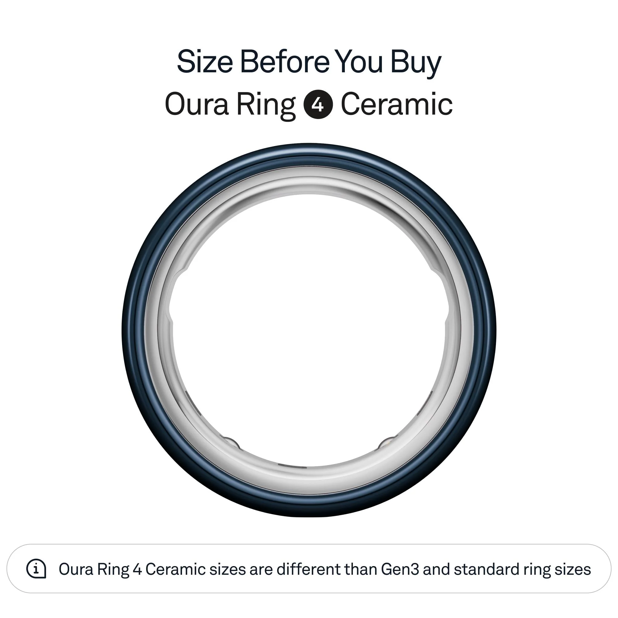 Oura Ring 4 Ceramic [Size 13] (Midnight) - Image 2