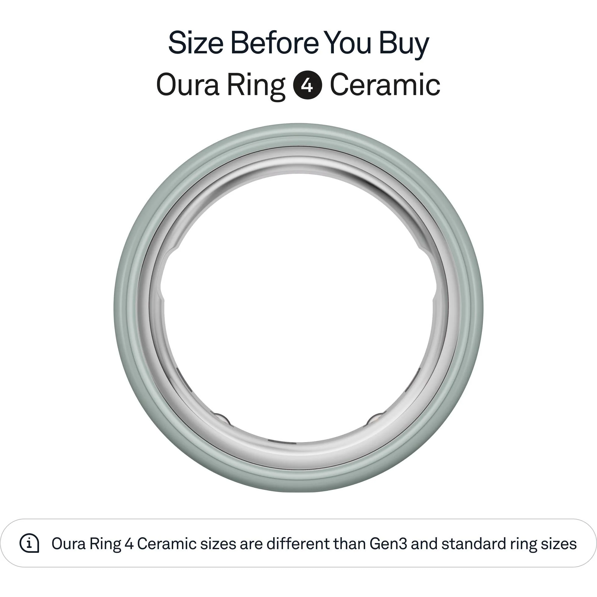 Oura Ring 4 Ceramic [Size 13] (Tide) - Image 2