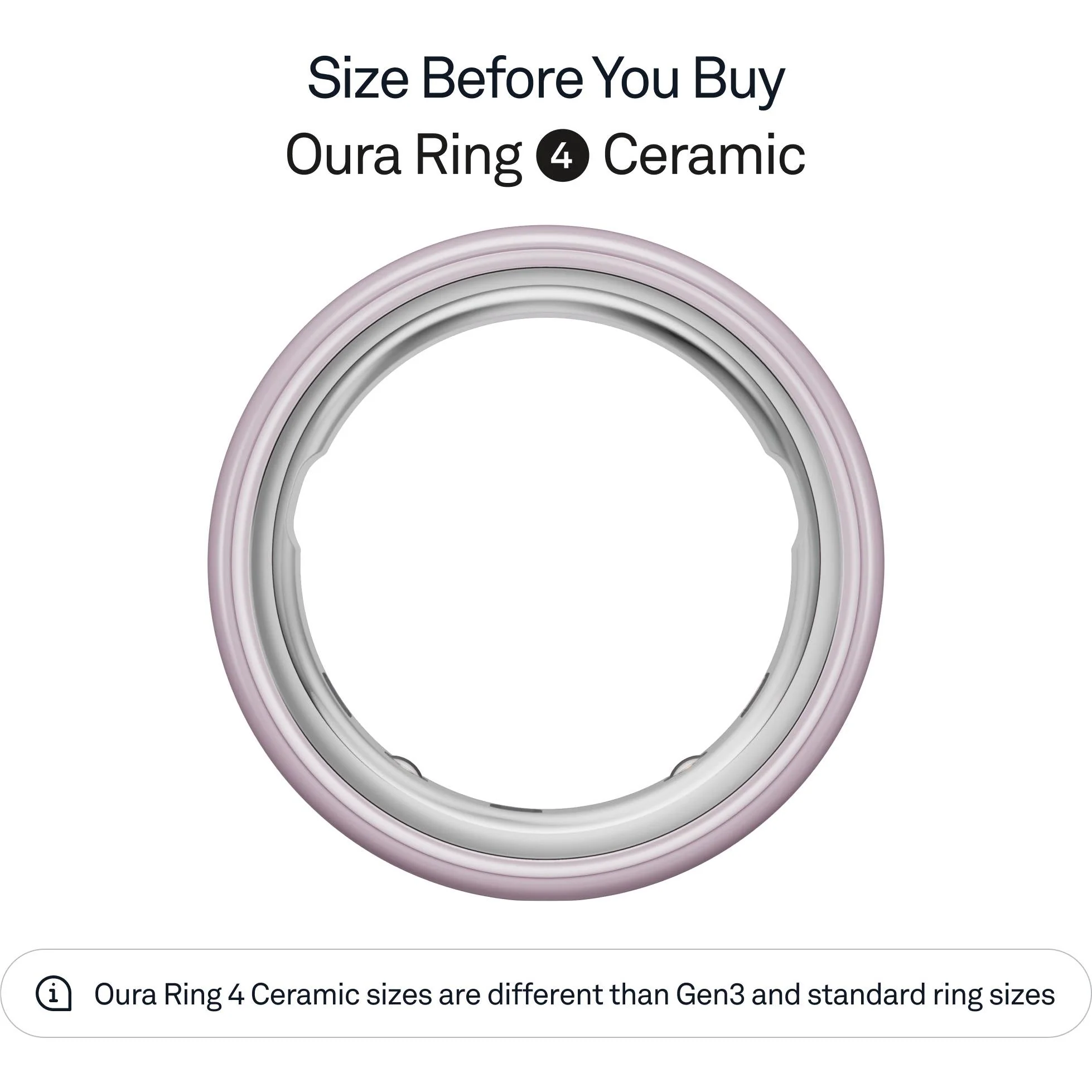 Oura Ring 4 Ceramic [Size 7] (Petal) - Image 2