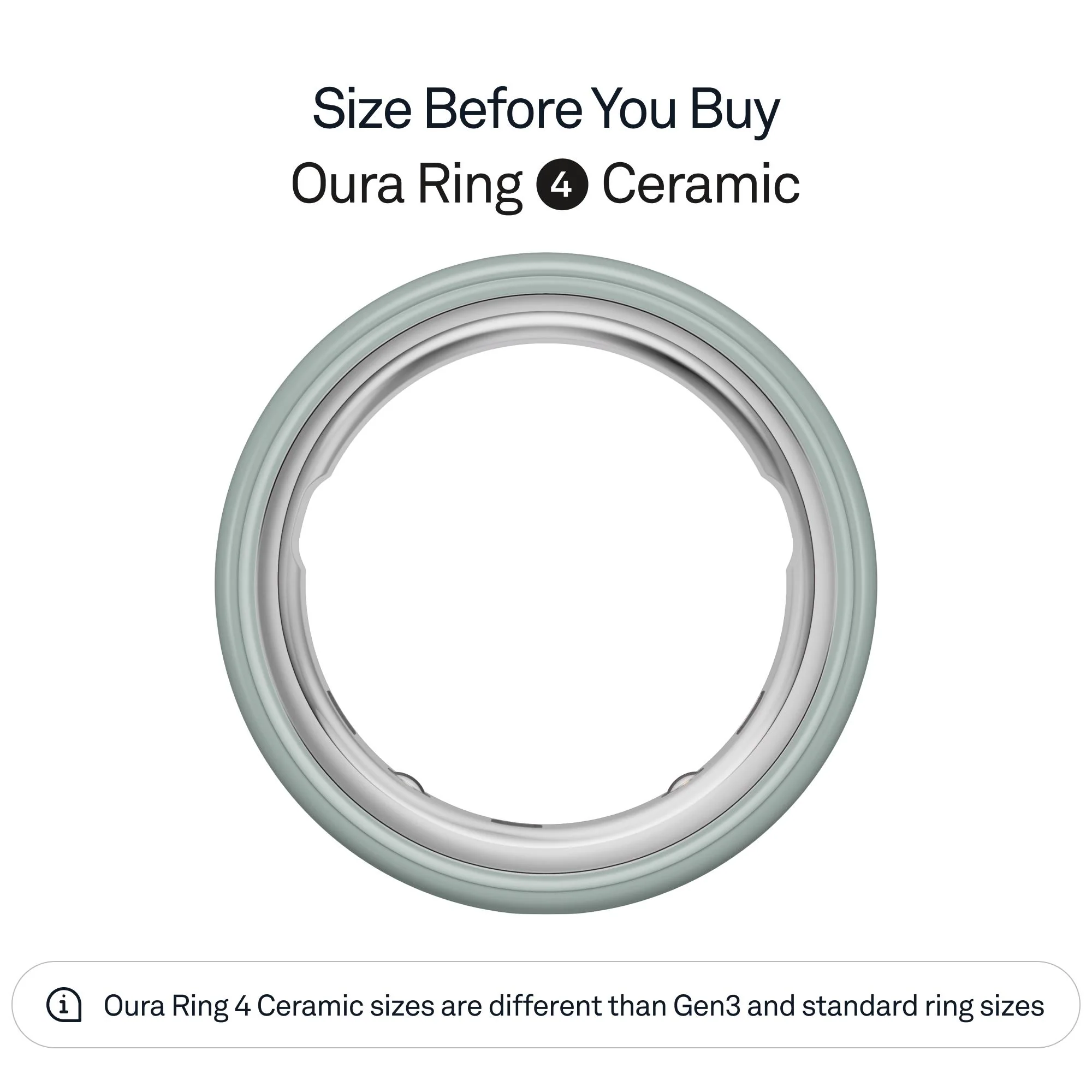 Oura Ring 4 Ceramic [Size 9] (Tide) - Image 2