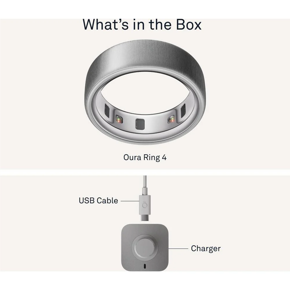 Oura Ring 4 [Size 11] (Brushed Silver) - Image 6