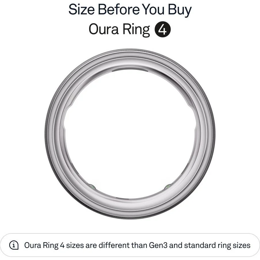 Oura Ring 4 [Size 6] (Brushed Silver) - Image 3