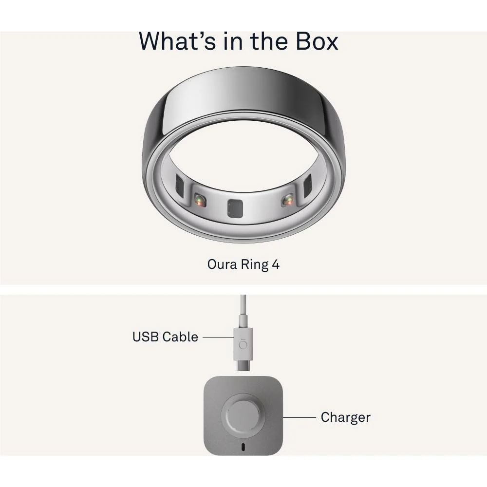 Oura Ring 4 [Size 9] (Silver) - Image 6