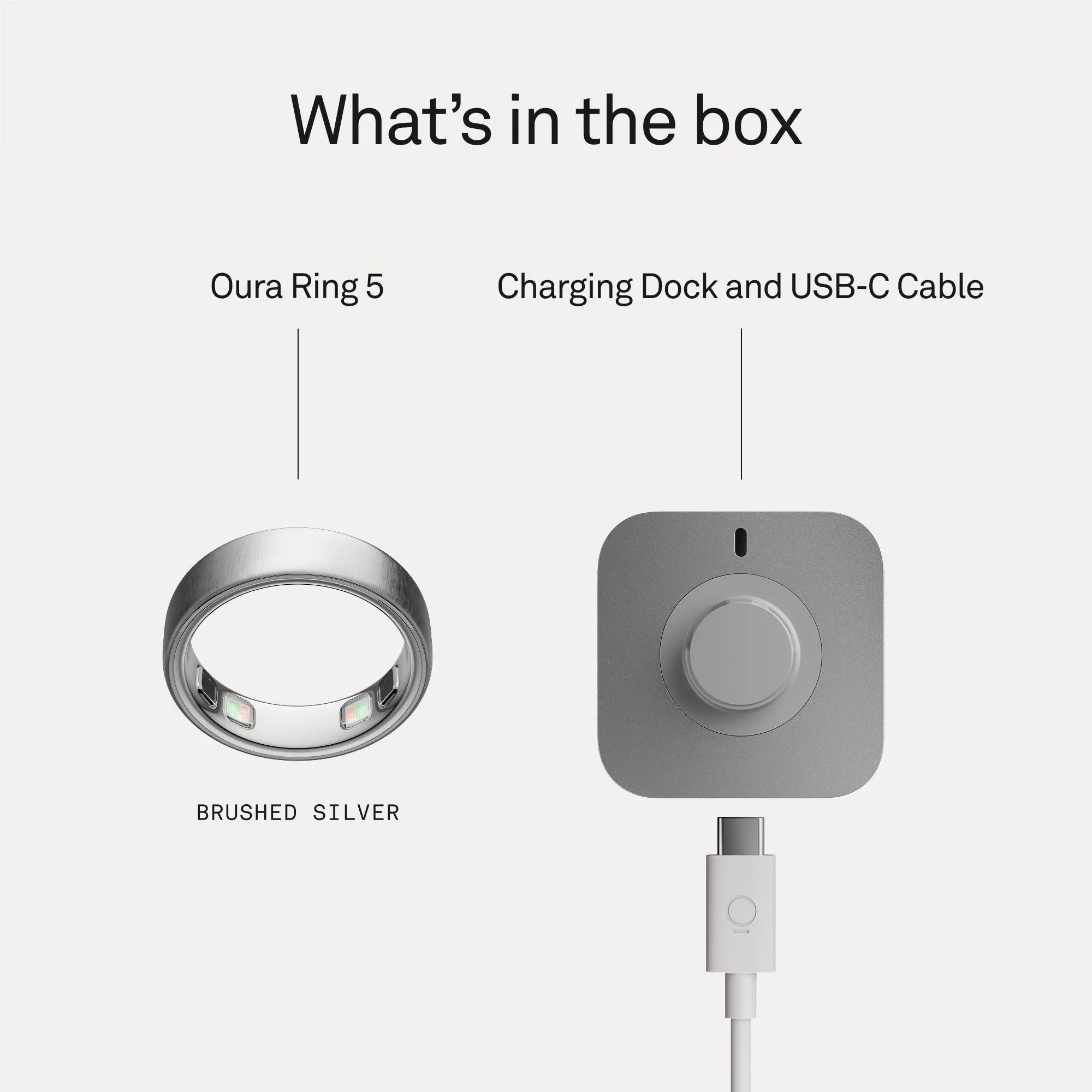Oura Ring 5 [Size 10] (Brushed Silver) - Image 8