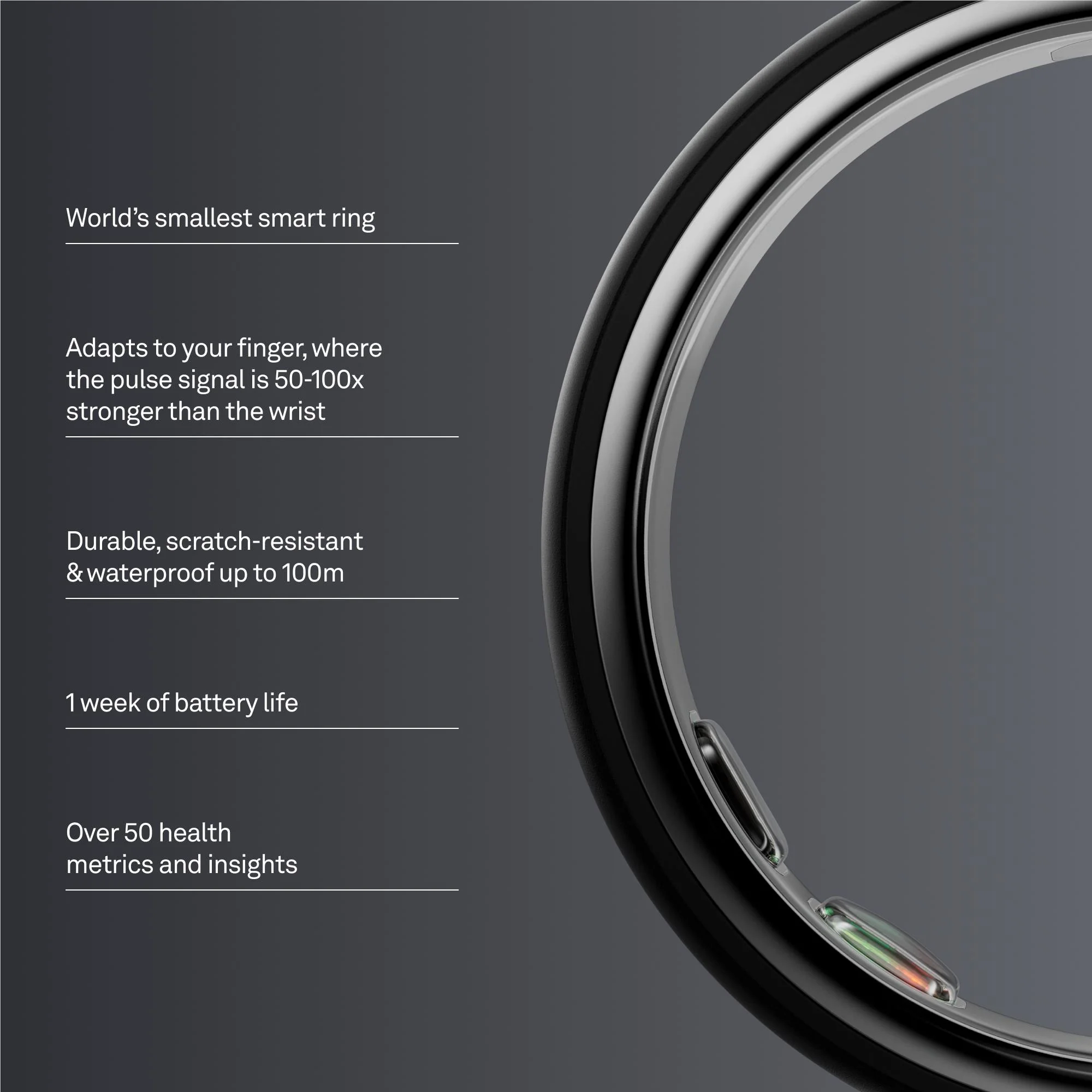 Oura Ring 5 [Size 10] (Stealth) - Image 2