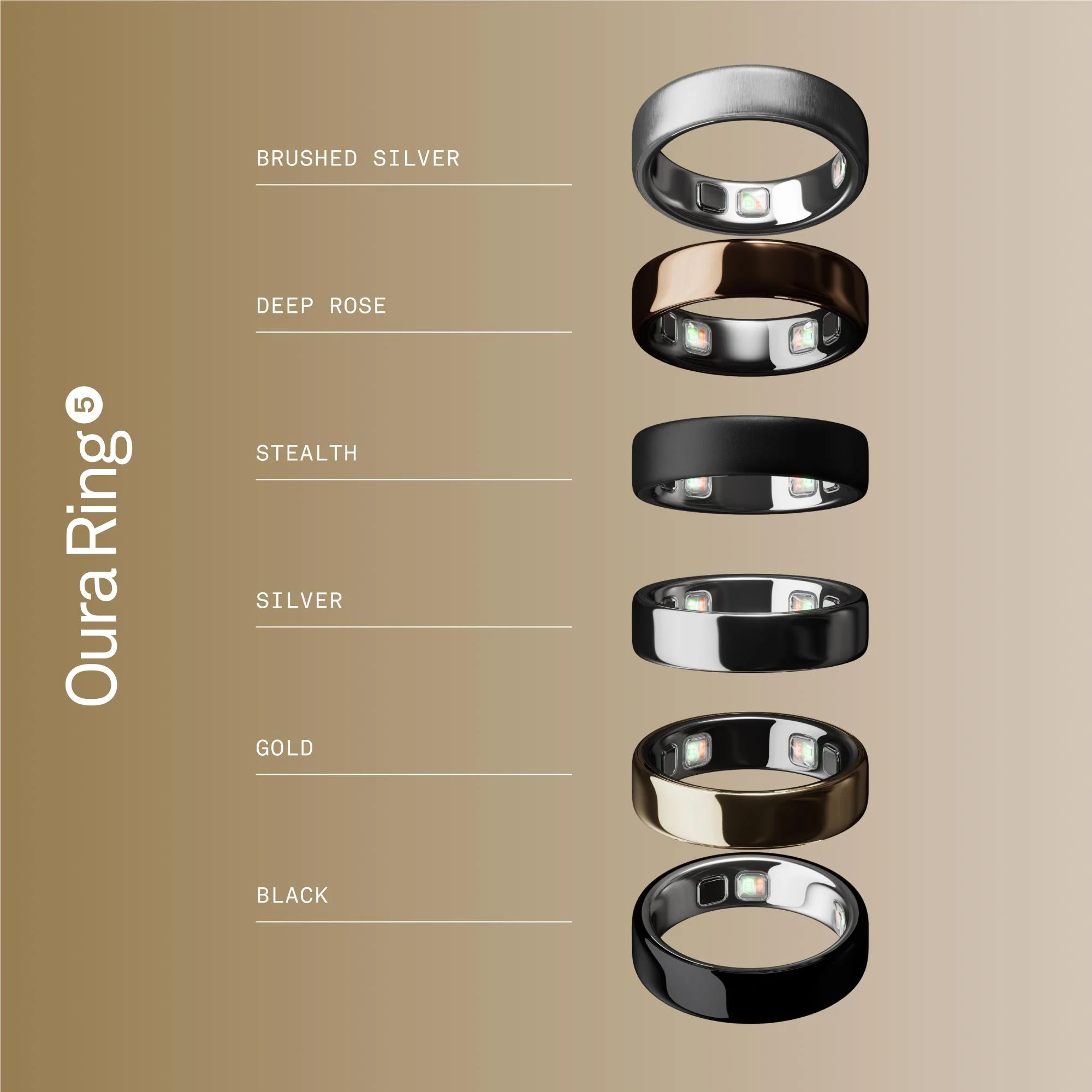 Oura Ring 5 [Size 12] (Gold) - Image 7