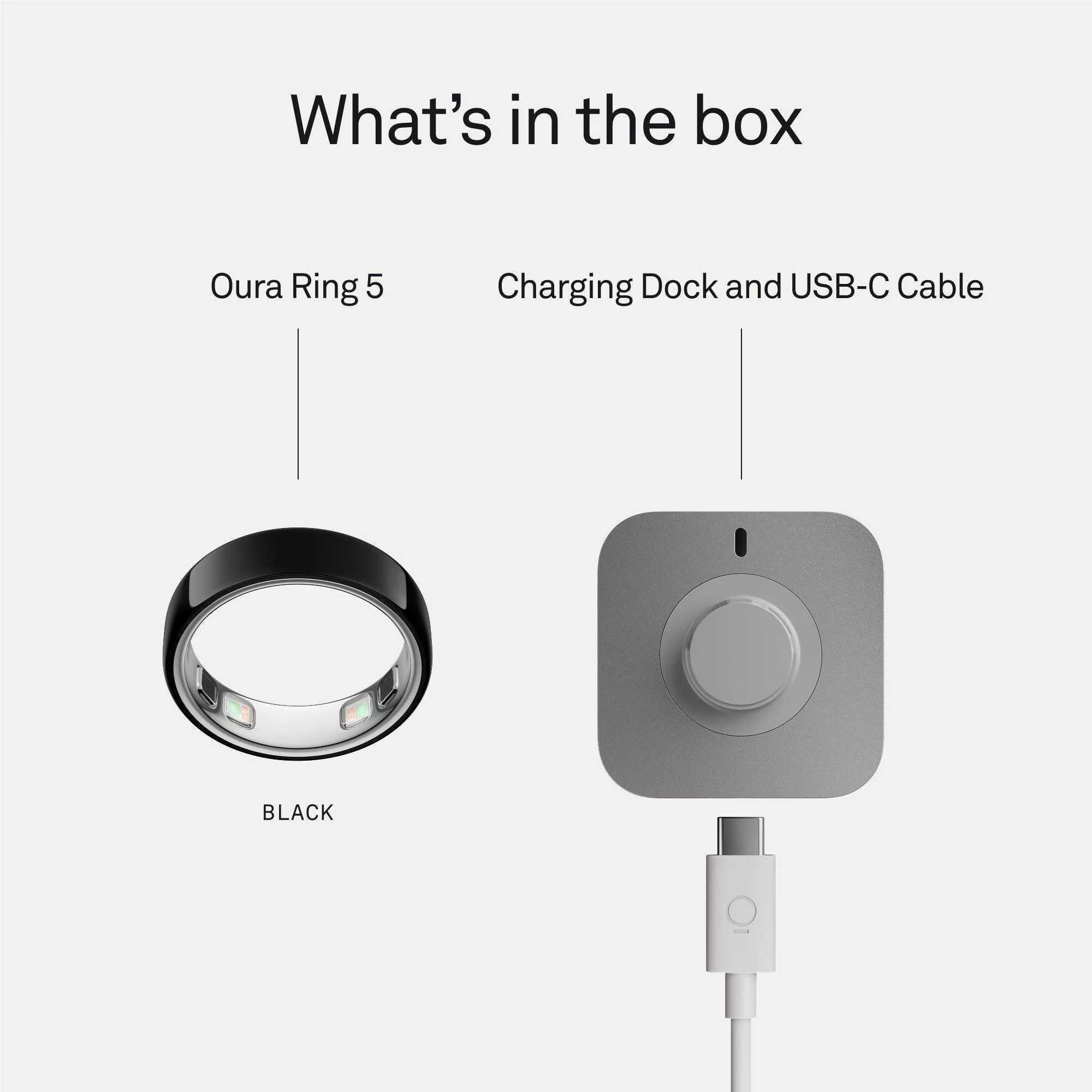 Oura Ring 5 [Size 7] (Black) - Image 8