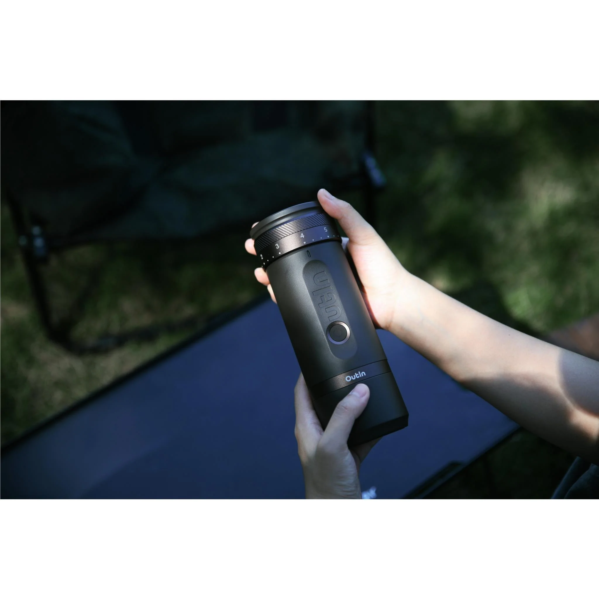 OutIn Fino Portable Electric Coffee Grinder 
(Tundra Brown) - Image 4