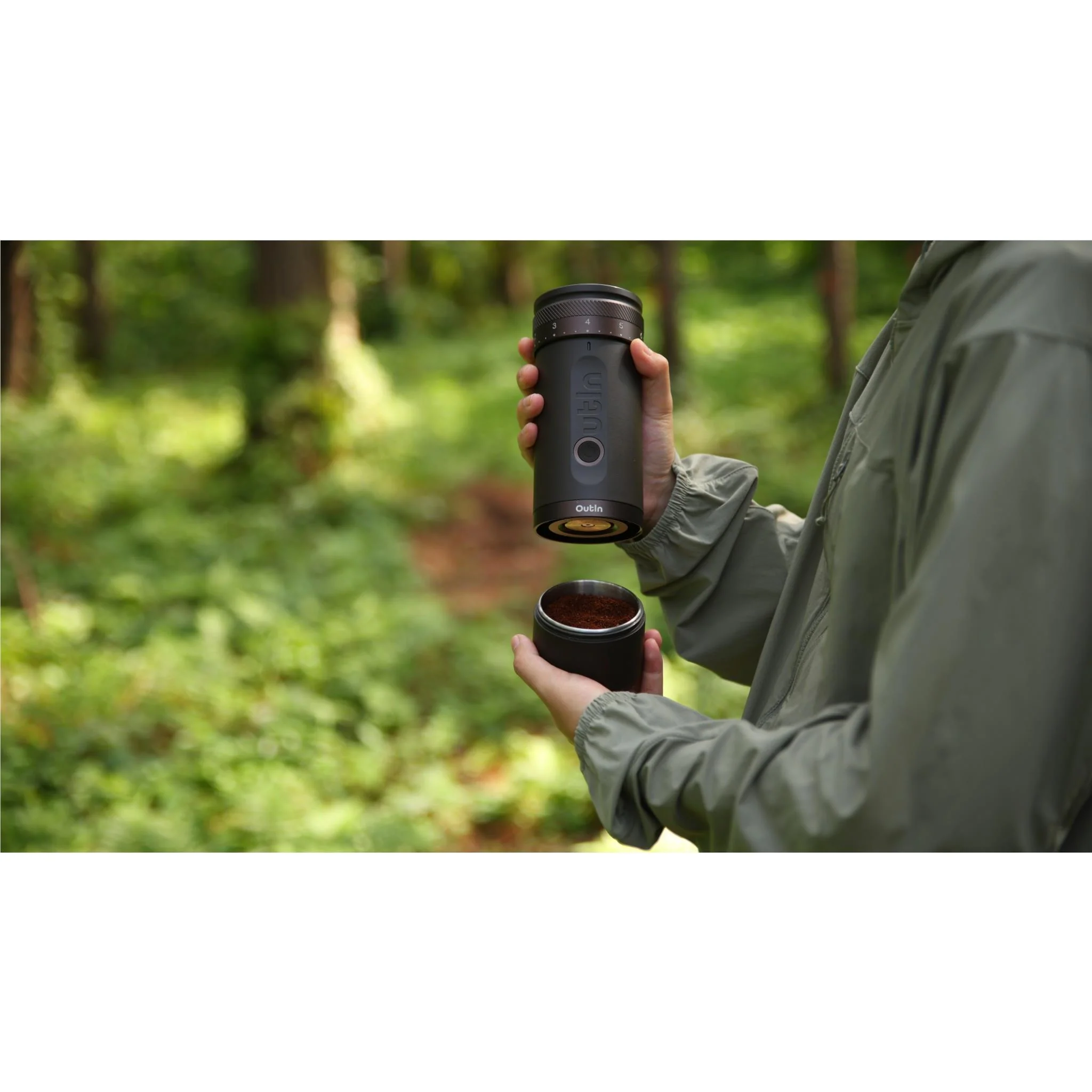 OutIn Fino Portable Electric Coffee Grinder 
(Tundra Brown) - Image 5