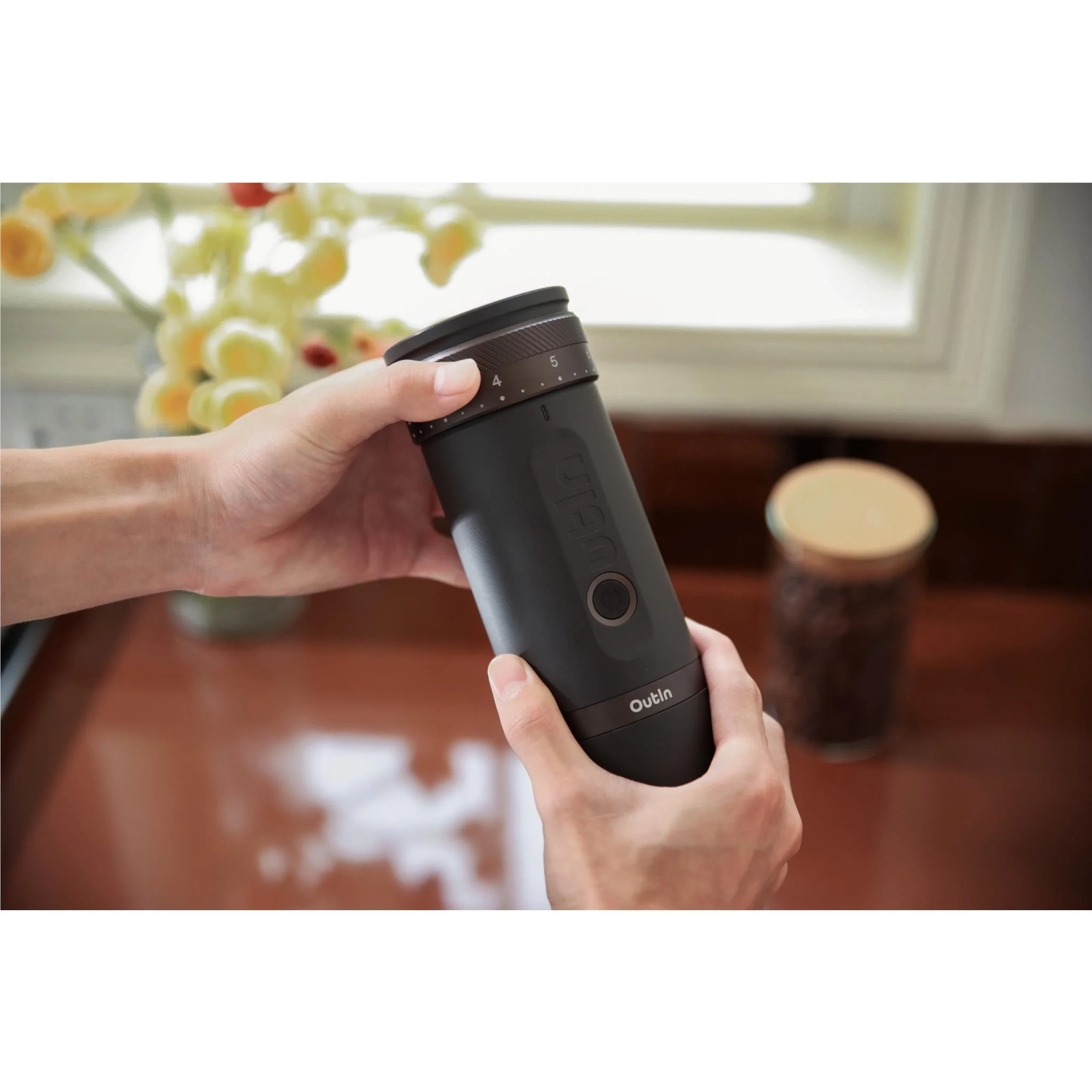 OutIn Fino Portable Electric Coffee Grinder 
(Tundra Brown) - Image 7