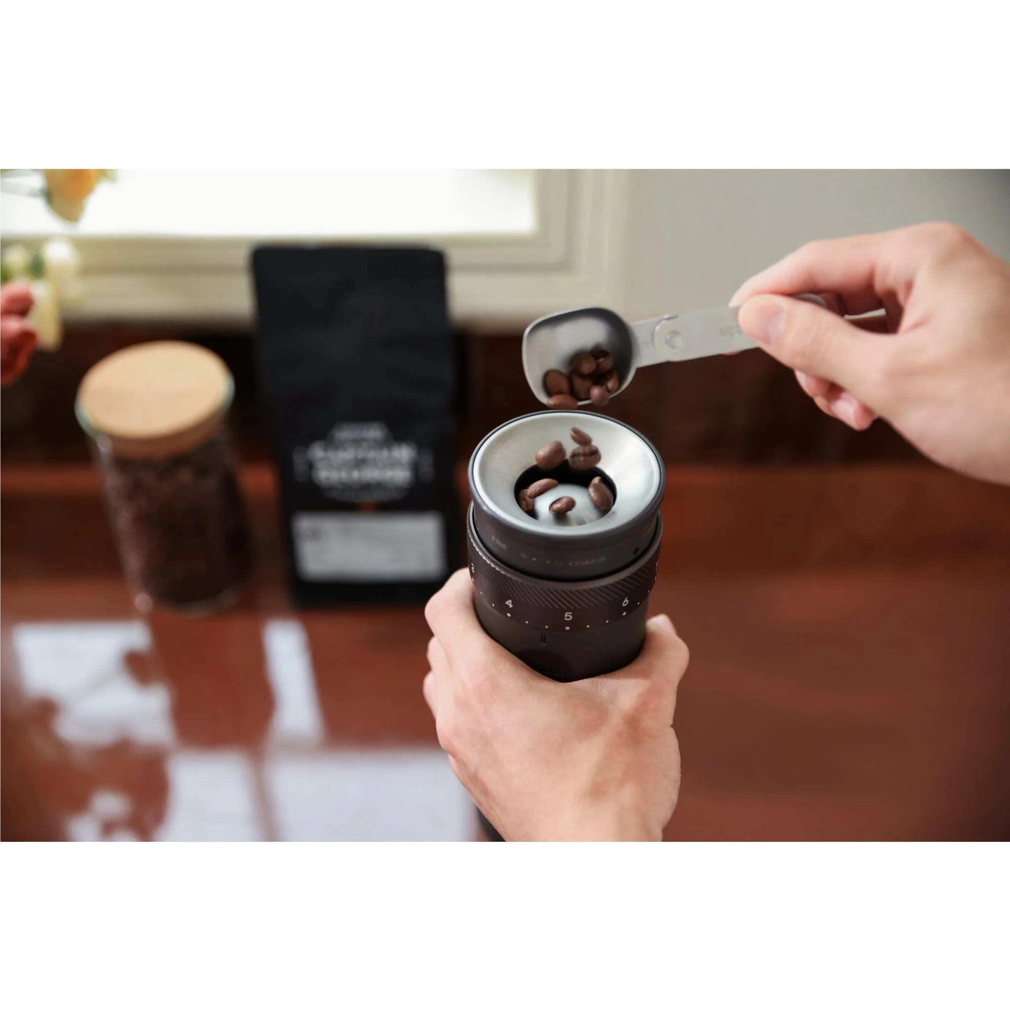 OutIn Fino Portable Electric Coffee Grinder 
(Tundra Brown) - Image 8