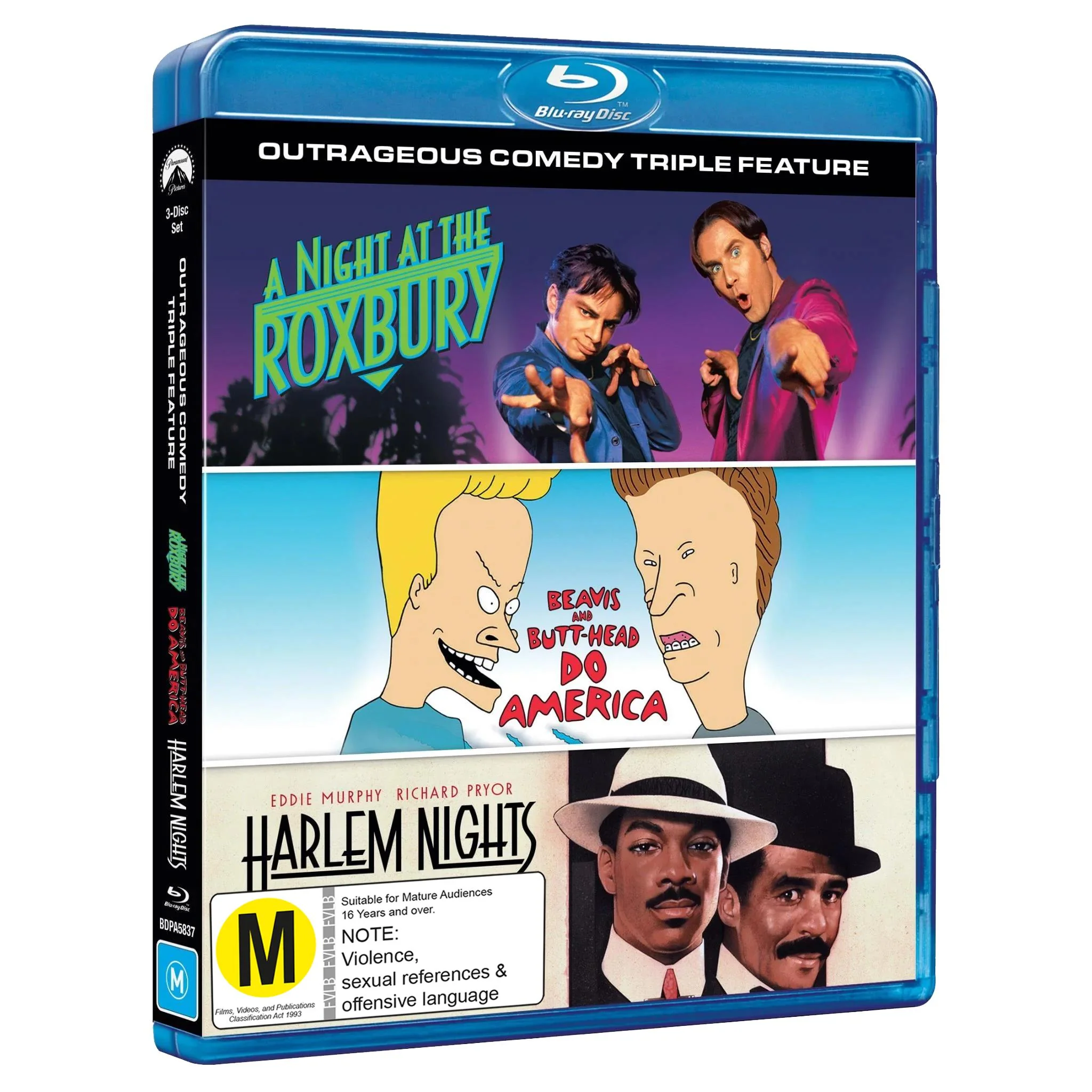 Outrageous Comedy Triple (A Night at the Roxbury/Beavis and Butt-Head Do America/Harlem Nights) - Image 2