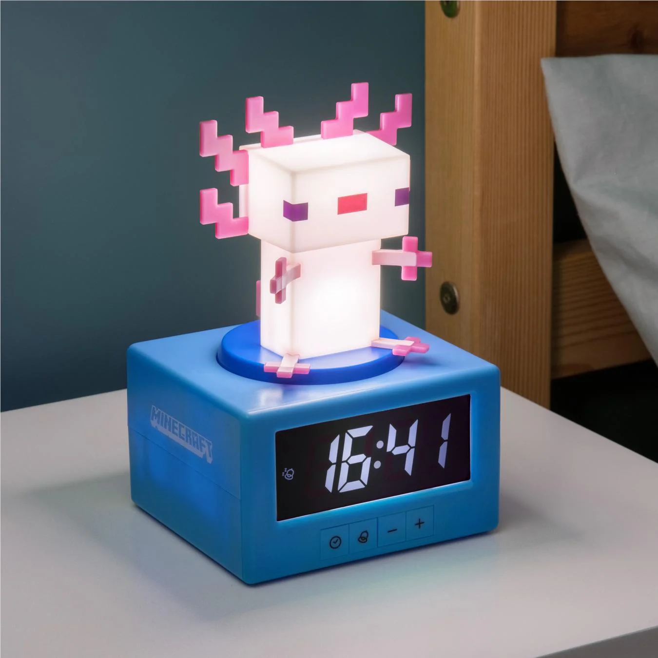 Paladone Icon Alarm Clock (Minecraft Axolot) - Image 4