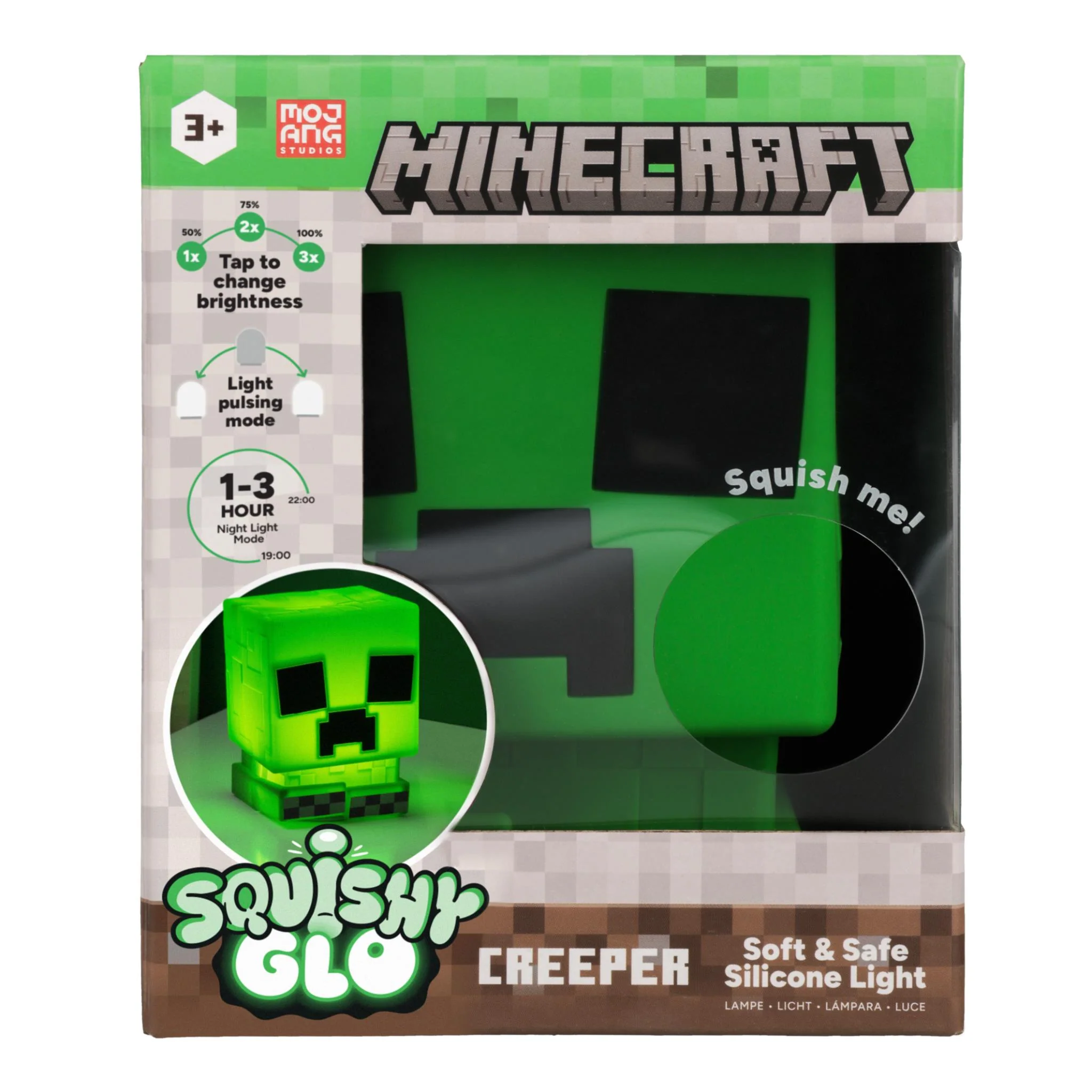 Paladone Minecraft Creeper SquishyGlo Silicone Rechargeable Light - Image 5