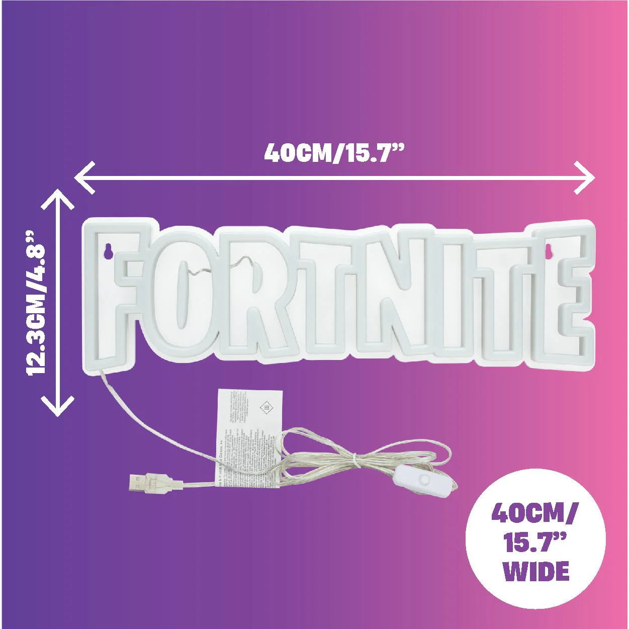 Paladone Wall Mountable LED Neon Light (Fortnite) - Image 5