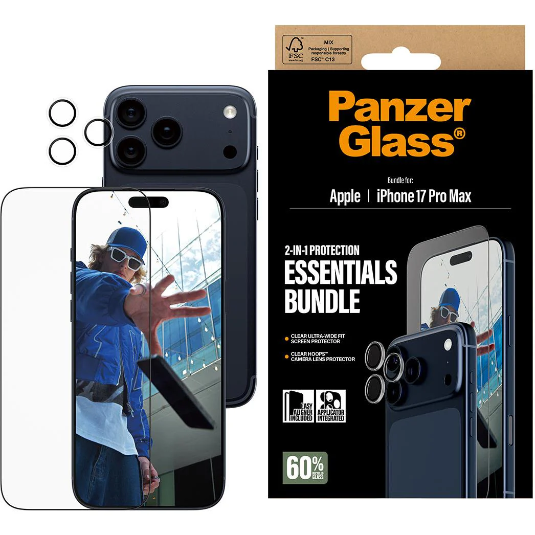 Panzer 2-in-1 Bundle UWF Screen Protector + Hoops for iPhone 17 Pro Max - Image 2