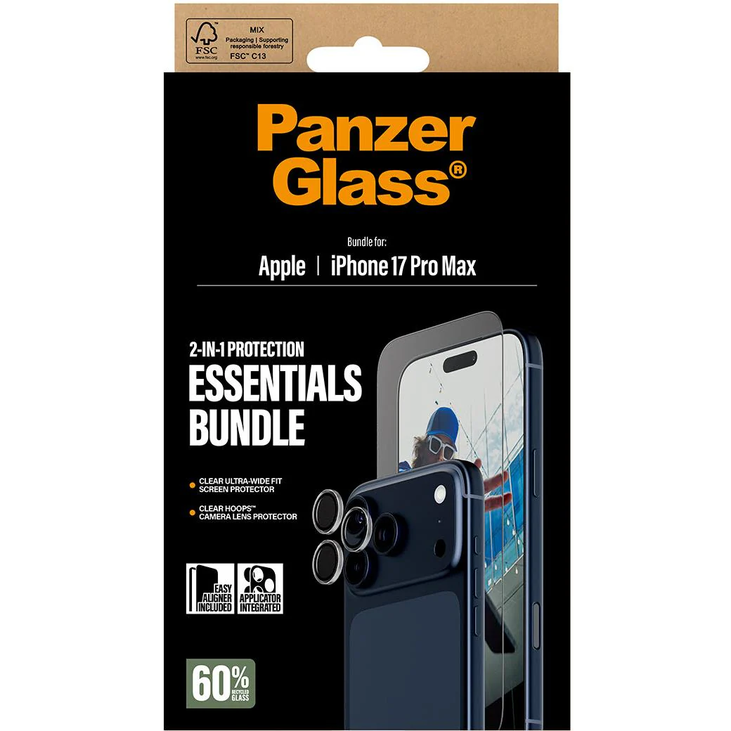 Panzer 2-in-1 Bundle UWF Screen Protector + Hoops for iPhone 17 Pro Max - Image 3