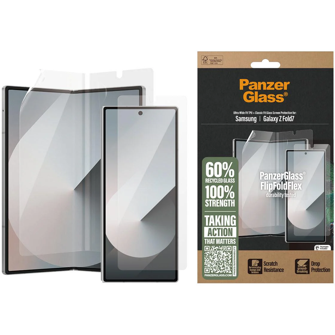 Panzer 2-in-1 Screen Protect Bundle for Galaxy Z Fold7 - Image 2