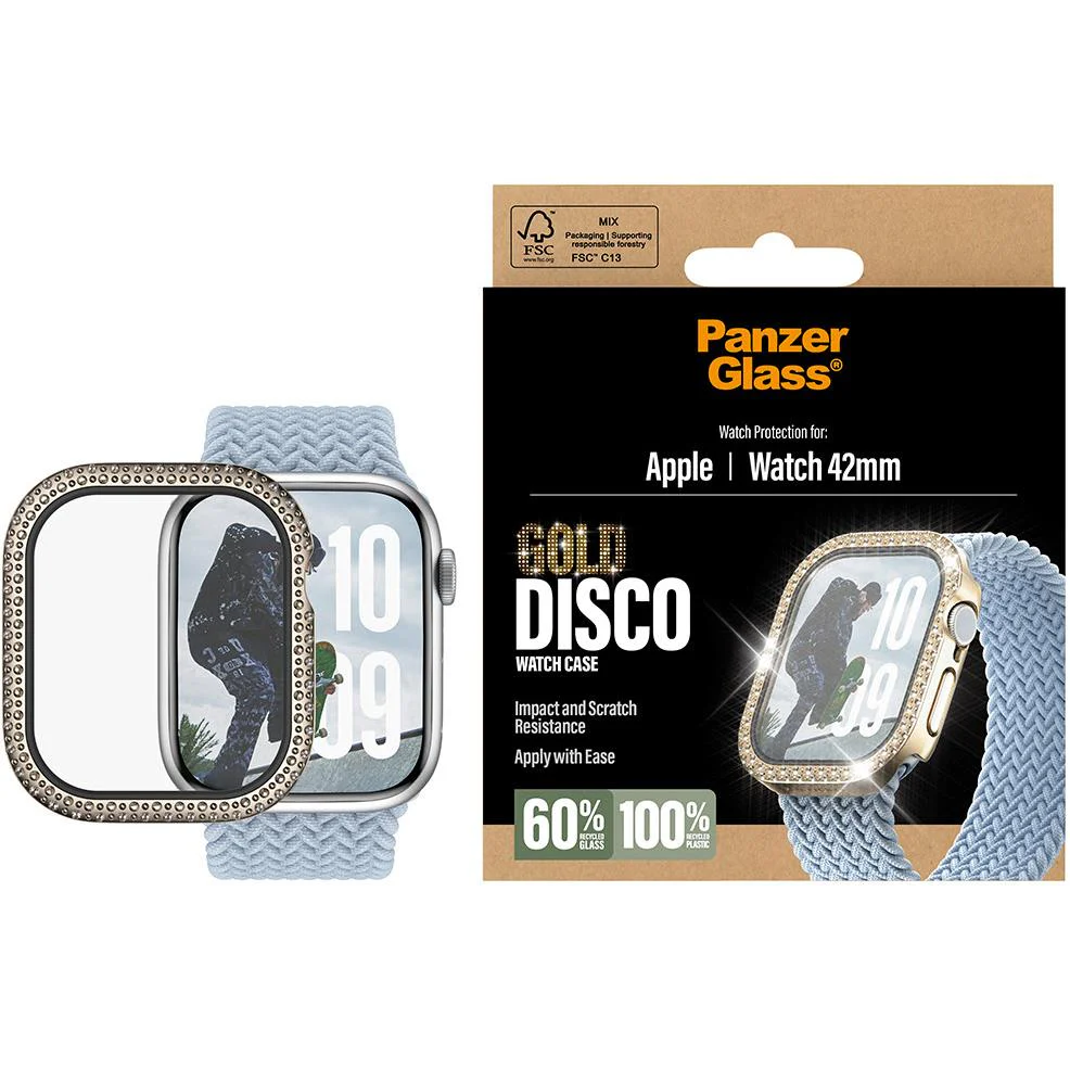 Panzer Fullbody Screen Protector for Apple Watch 11/10 42mm (Gold) - Image 2