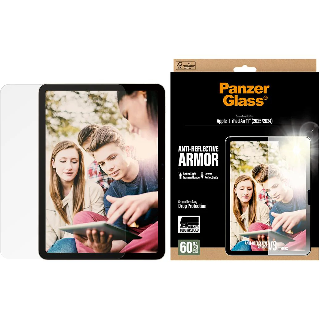 PanzerGlass Anti-Reflective Screen Protector with Fast Fit for iPad Air 11" - Image 2