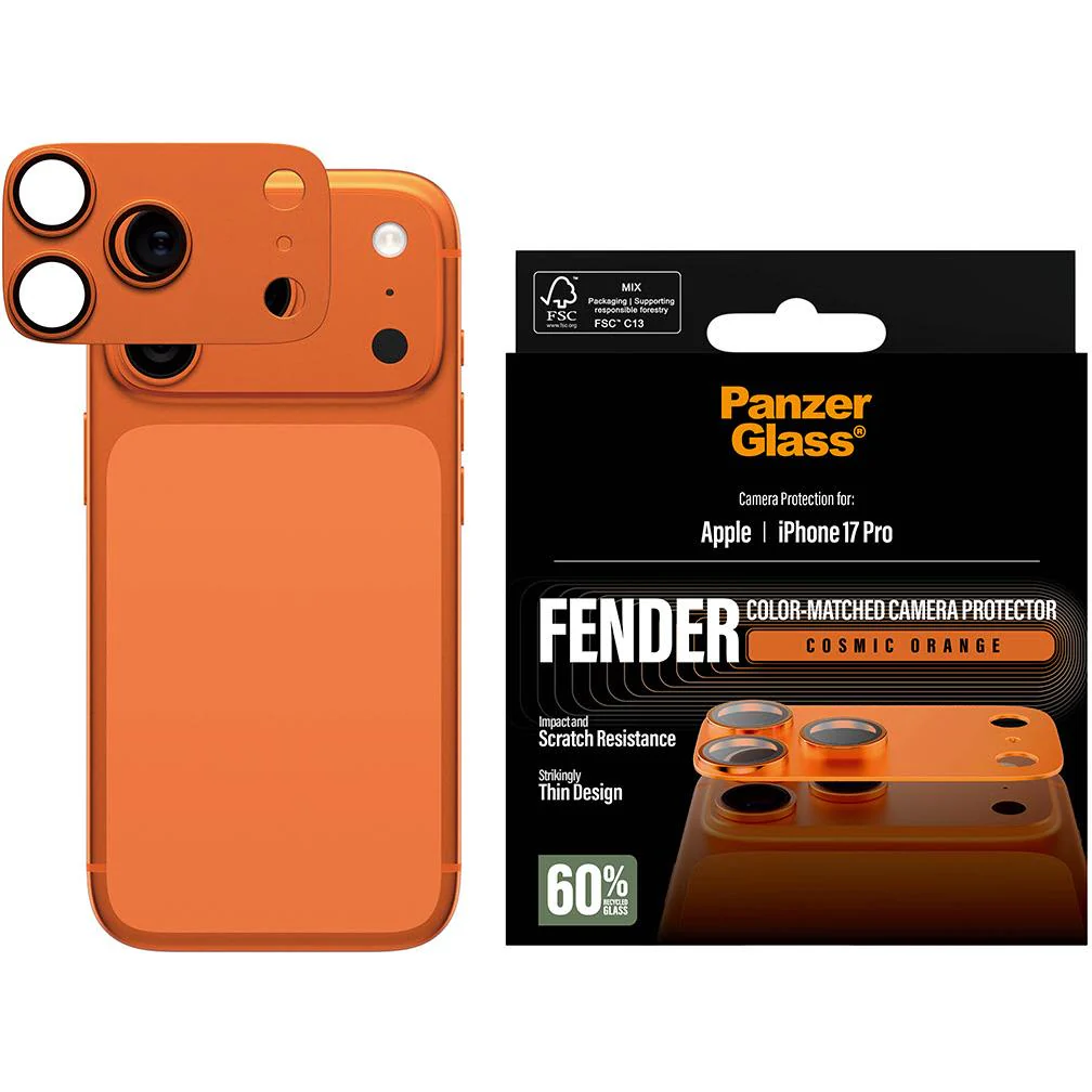 PanzerGlass Fender Camera Lens Protector for iPhone 17 Pro (Cosmic Orange) - Image 2