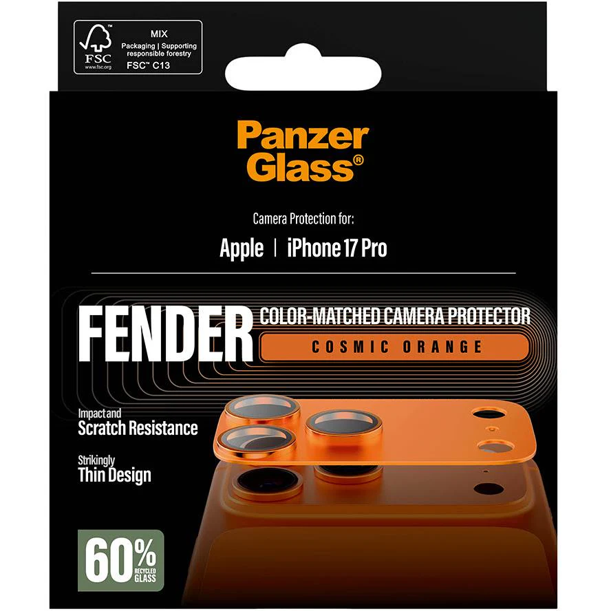 PanzerGlass Fender Camera Lens Protector for iPhone 17 Pro (Cosmic Orange) - Image 3