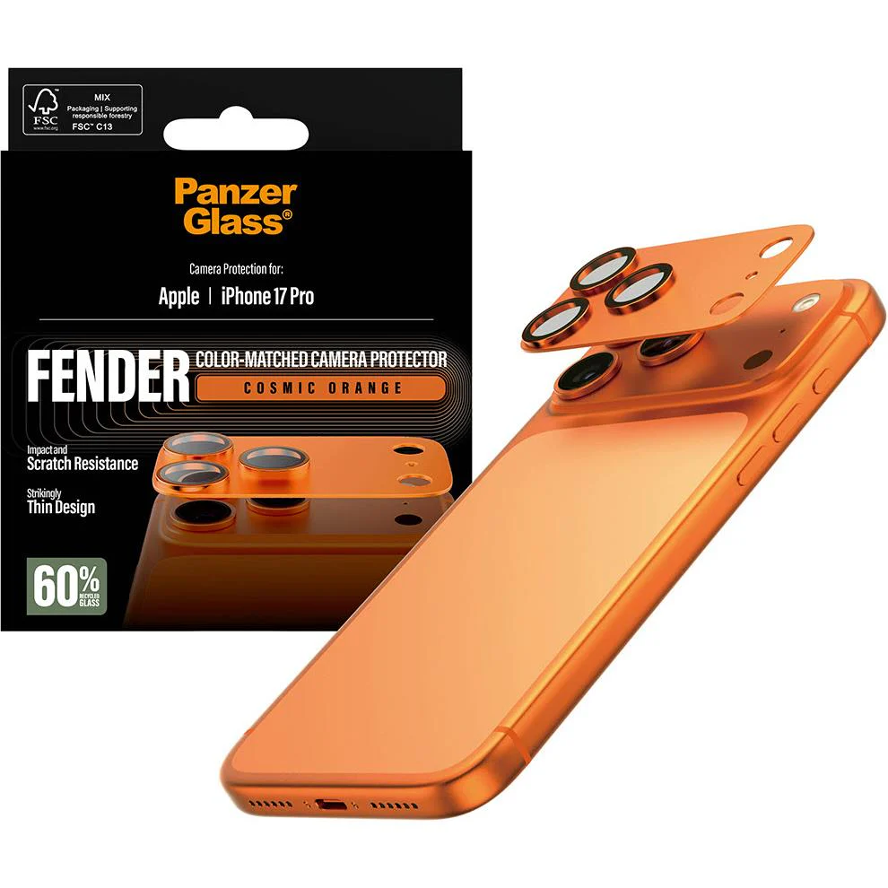 PanzerGlass Fender Camera Lens Protector for iPhone 17 Pro (Cosmic Orange) - Image 5