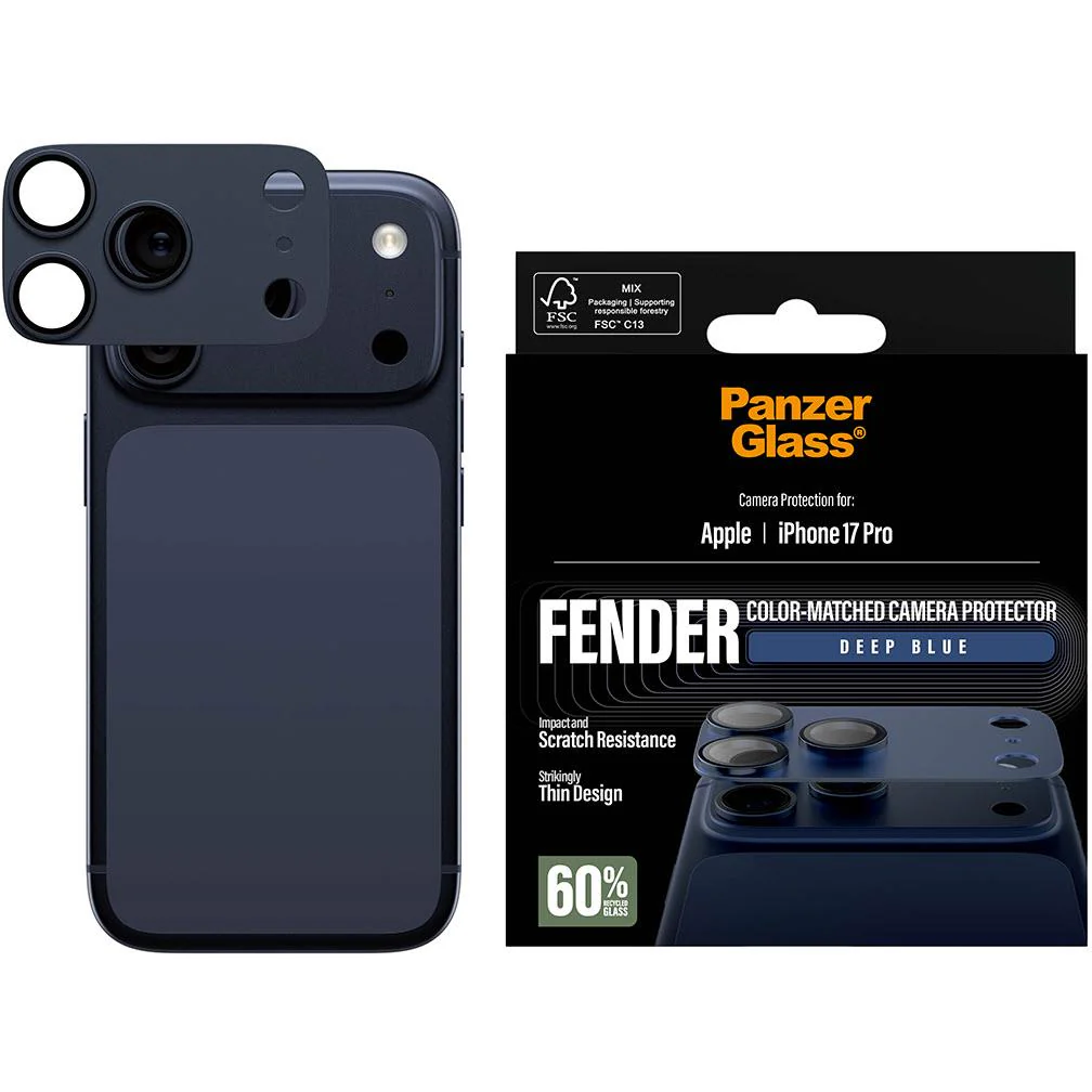 PanzerGlass Fender Camera Lens Protector for iPhone 17 Pro (Deep Blue) - Image 2