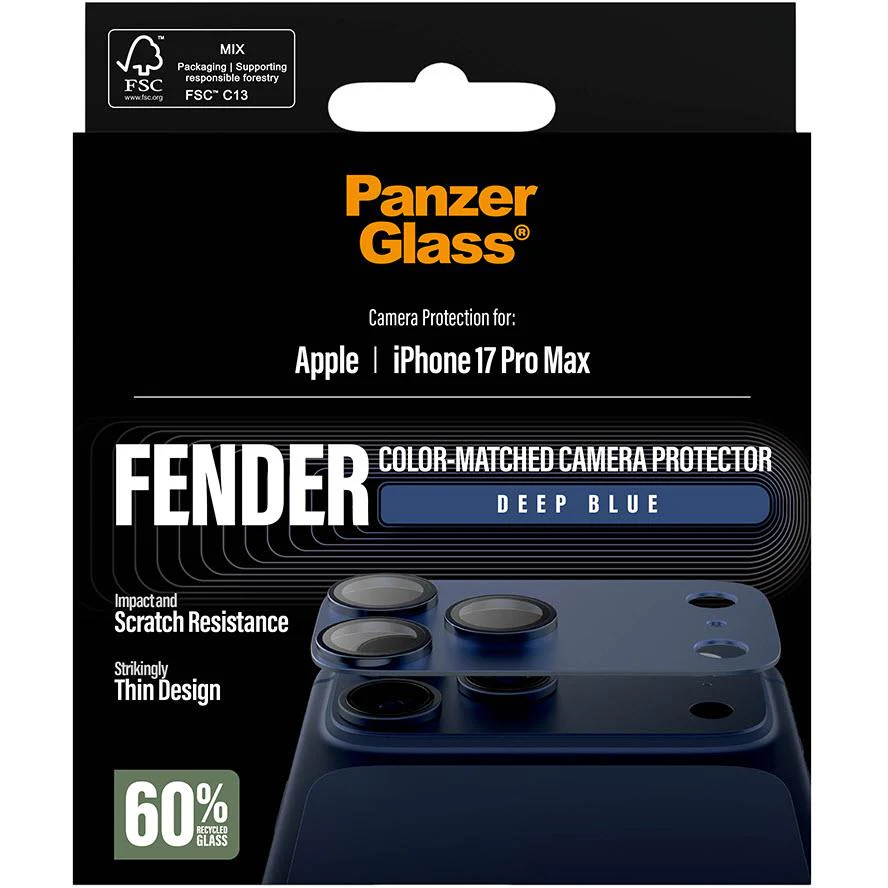 PanzerGlass Fender Camera Lens Protector for iPhone 17 Pro Max (Deep Blue) - Image 3