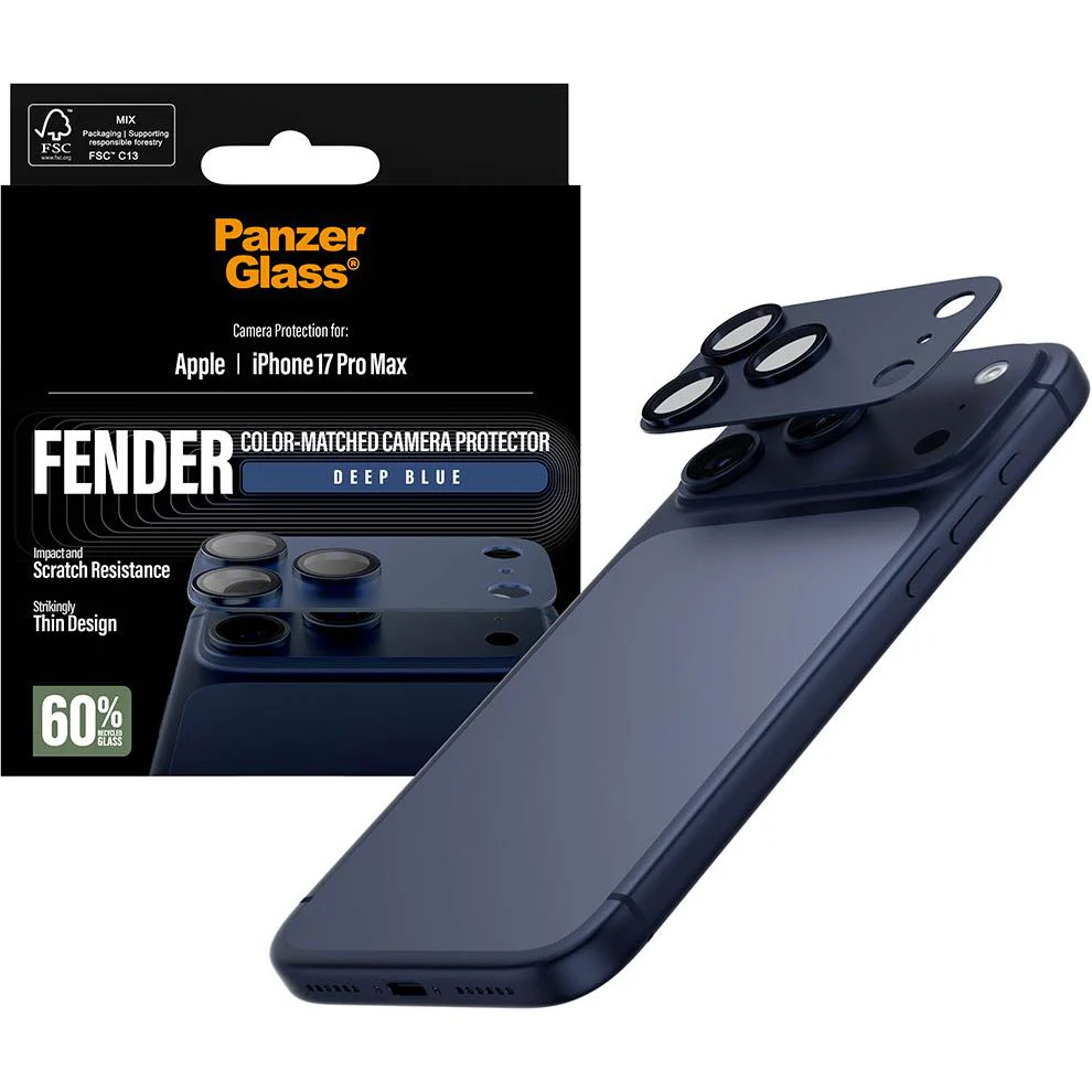 PanzerGlass Fender Camera Lens Protector for iPhone 17 Pro Max (Deep Blue) - Image 5