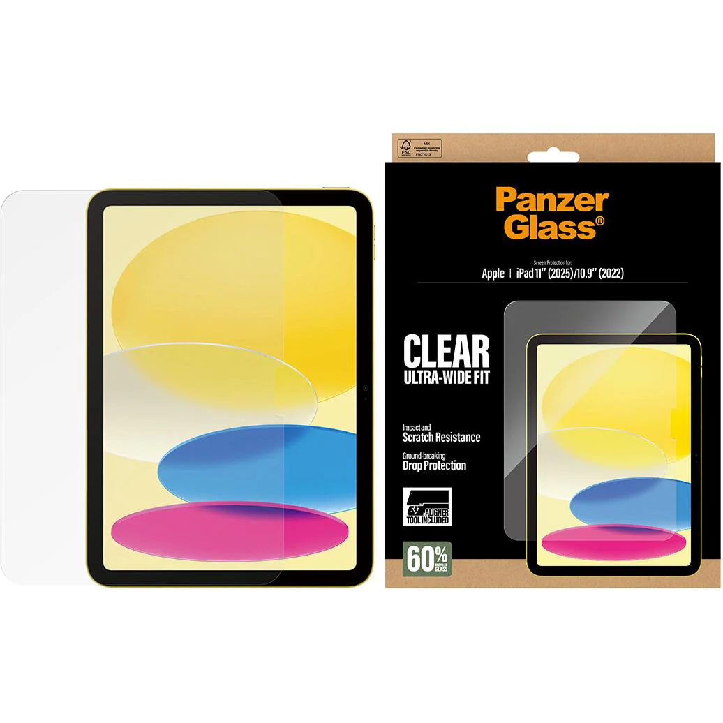 PanzerGlass Ultra-Wide Fit Screen Protector with Fast Fit for iPad A16/10.9" 10th Gen - Image 2