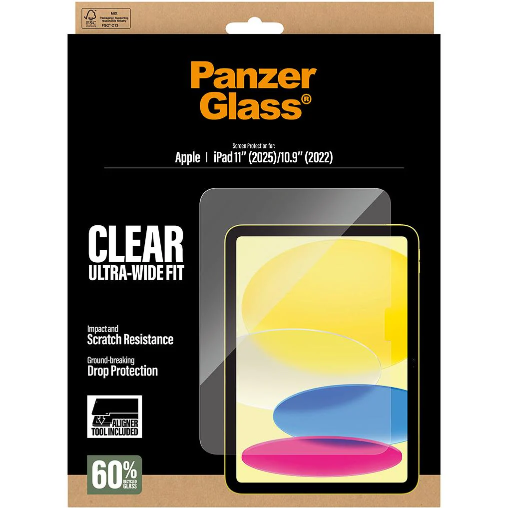 PanzerGlass Ultra-Wide Fit Screen Protector with Fast Fit for iPad A16/10.9" 10th Gen - Image 3