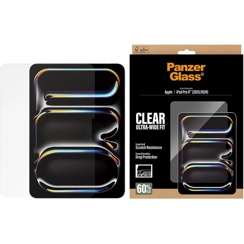 PanzerGlass Ultra-Wide Fit Screen Protector with Fast Fit for iPad Pro 11" M5/M4 - Image 2