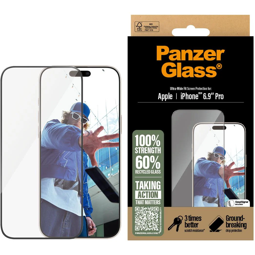 PanzerGlass UltraWide Fit Screen Protector for iPhone 16 Pro Max - Image 2