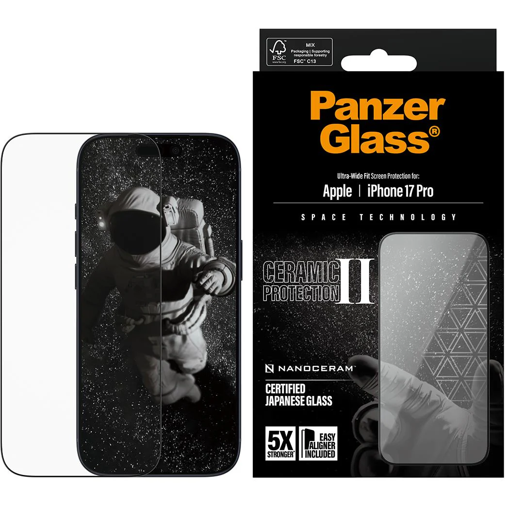 PanzerGlass UWF Ceramic Screen Protector for iPhone 17 Pro - Image 2
