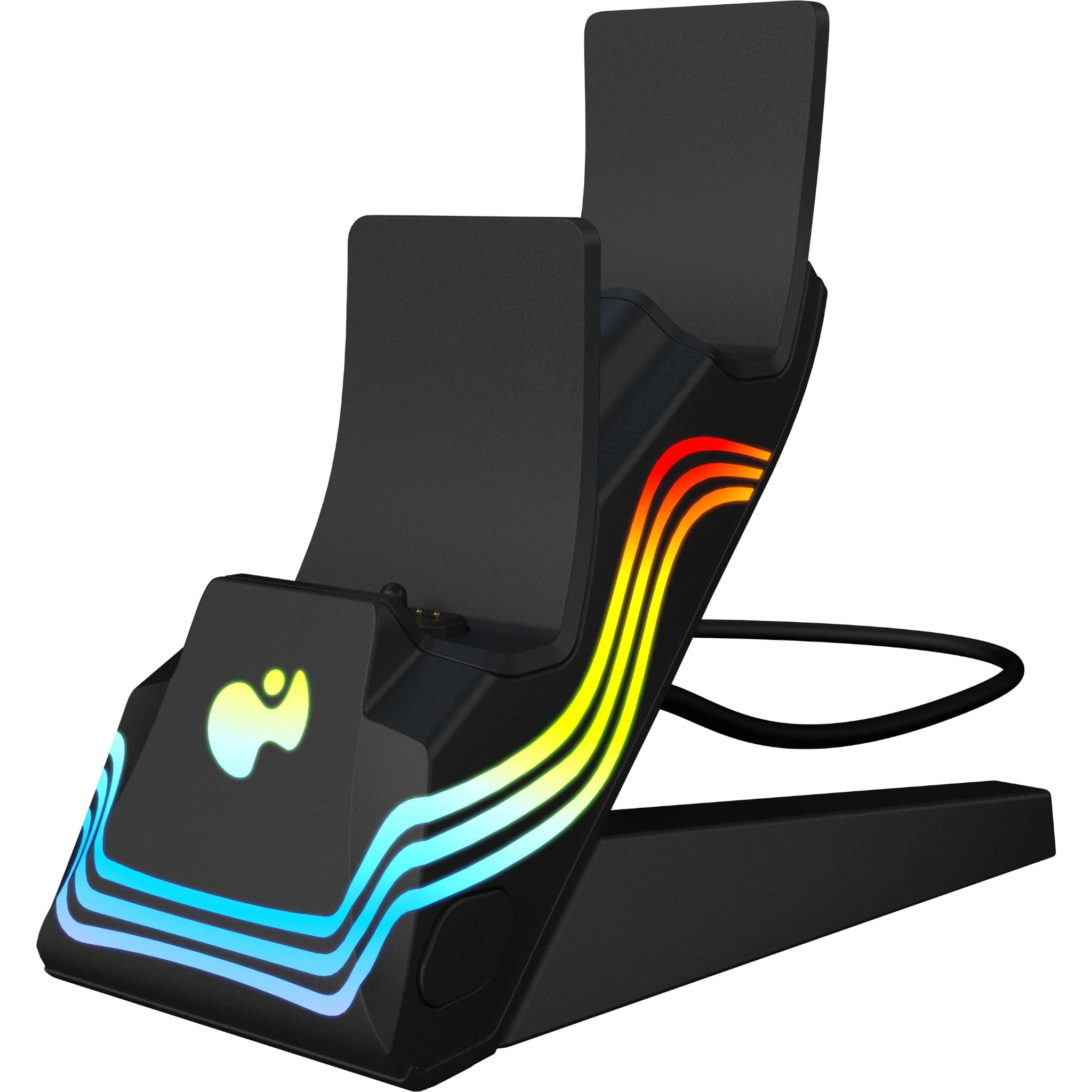 PDP Afterglow Wave Dual Charger for PlayStation 5 (Black) - Image 2