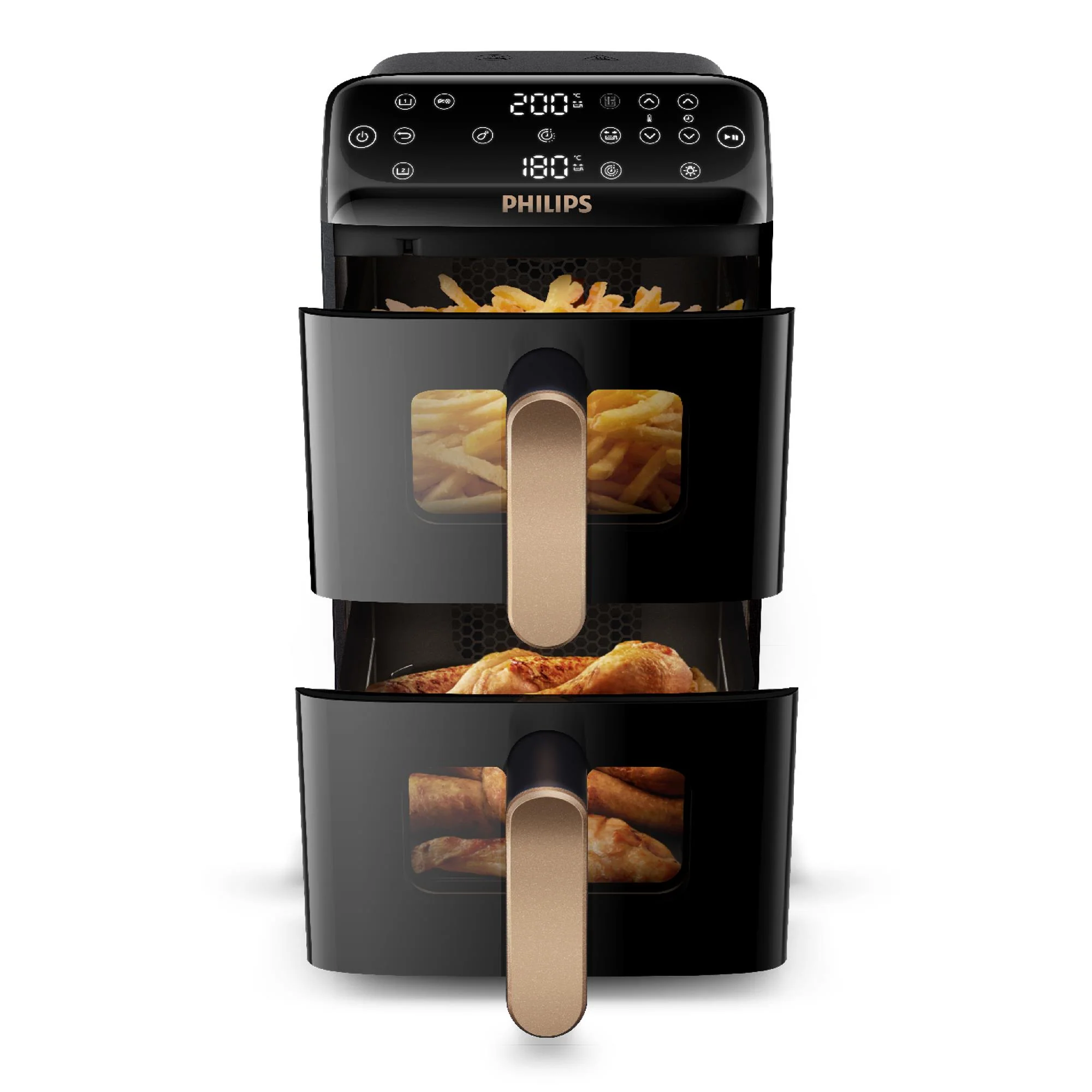 Philips Airfryer 4000 Series Stacked Dual Basket 10L Airfryer - Image 2