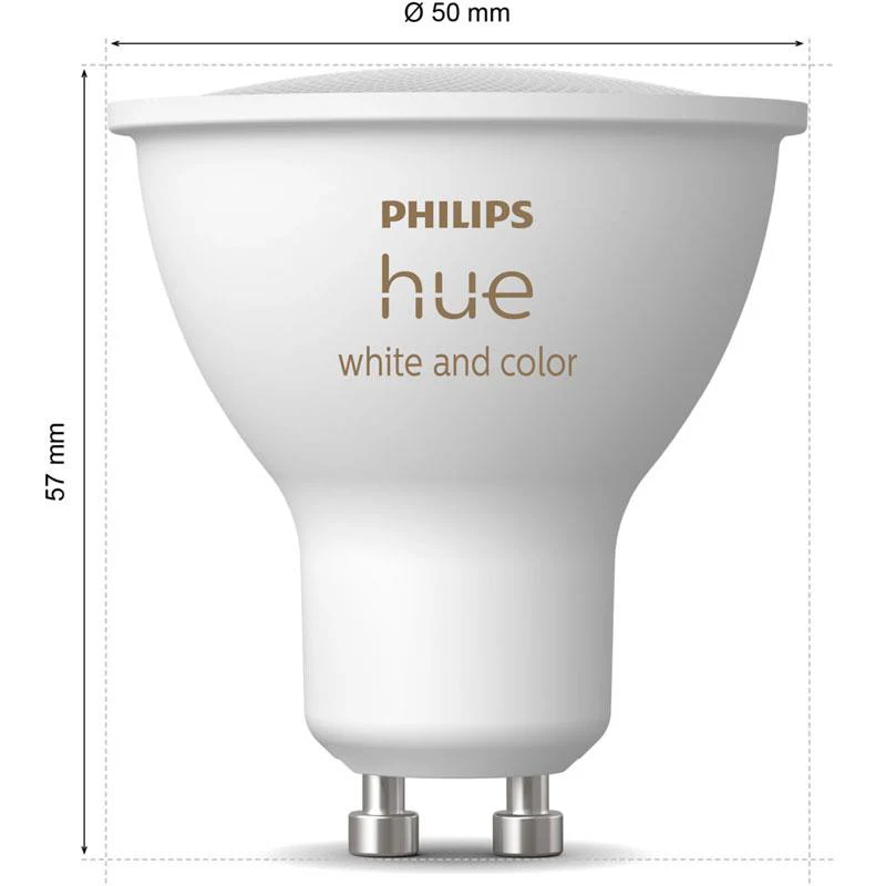 Philips Hue GU10 Smart Spotlight White/Ambient/Colour Bulb - Image 3