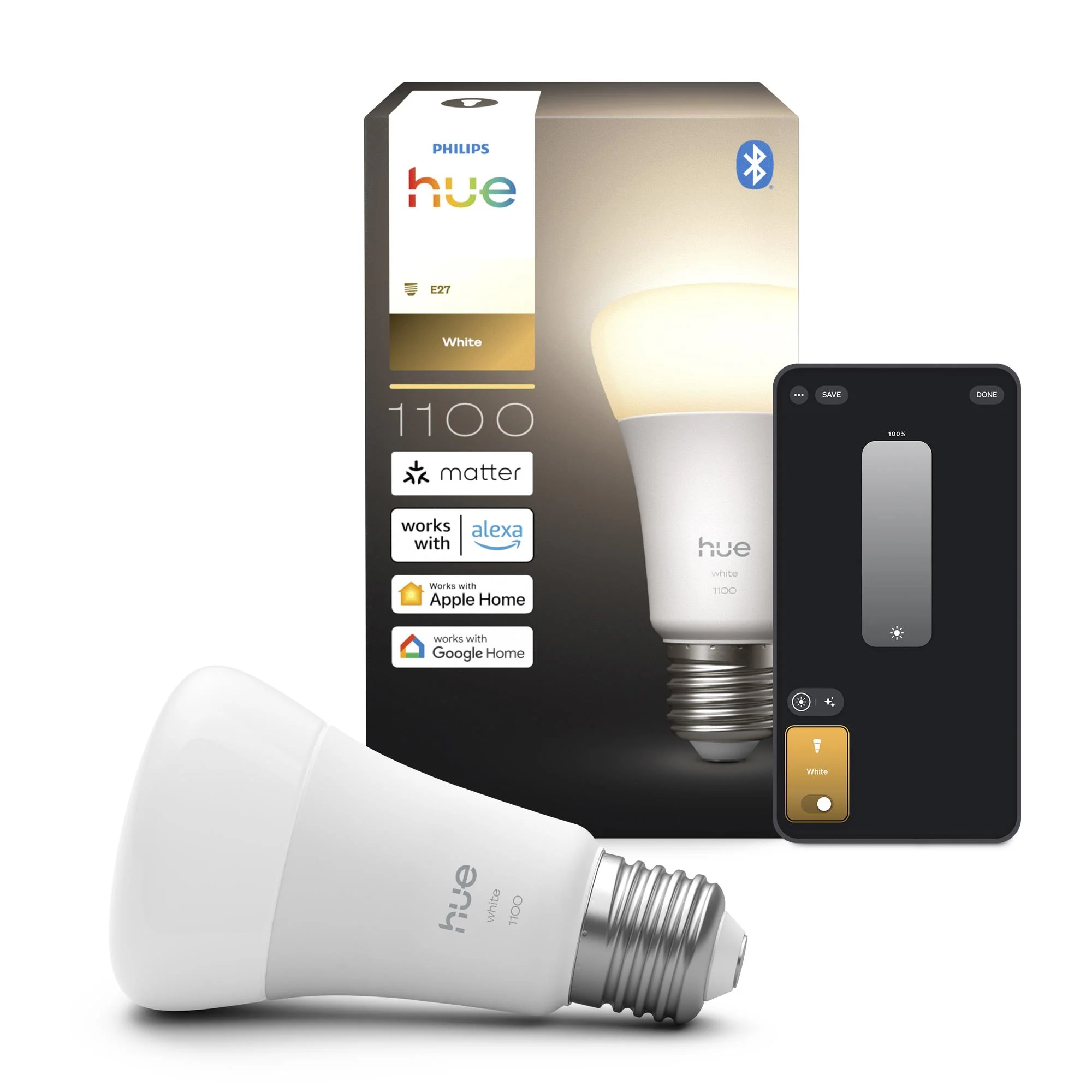 Philips Hue WCA 8.1W A60 E27 V2 Smat Bulb - Image 2