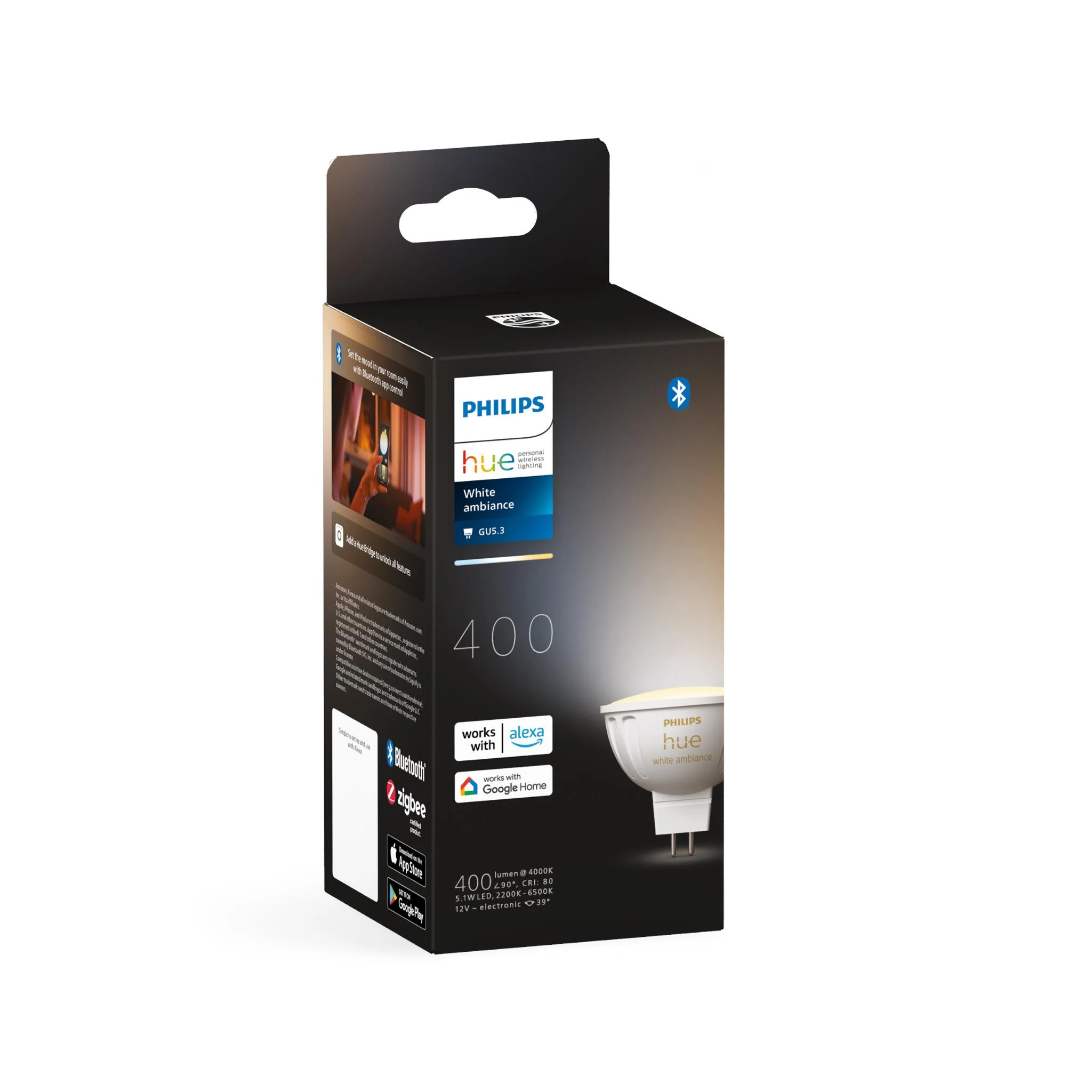 Philips Hue White Ambience MR16 Bluetooth Bulb - Image 3
